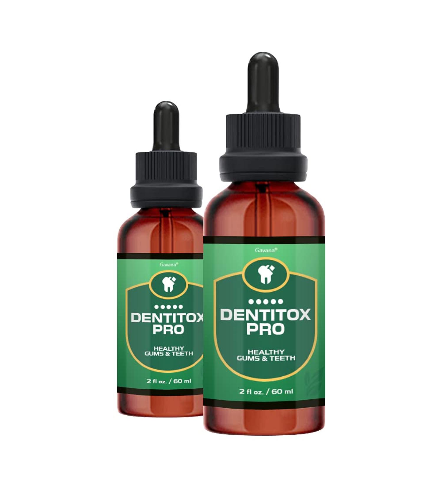 Dentitox Pro Drops for Teeth and Gums (2 bottle, 4oz total)