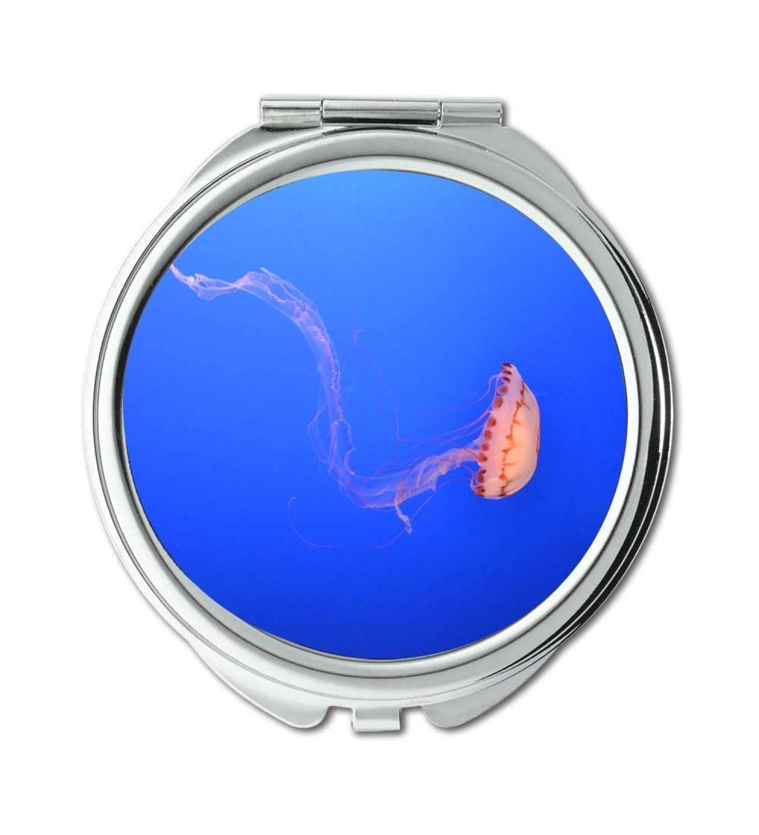 Mirror Travel Mirror aquarium jellyfish marine life pocket mirror portable mirror - Buy Online on GoSupps.com