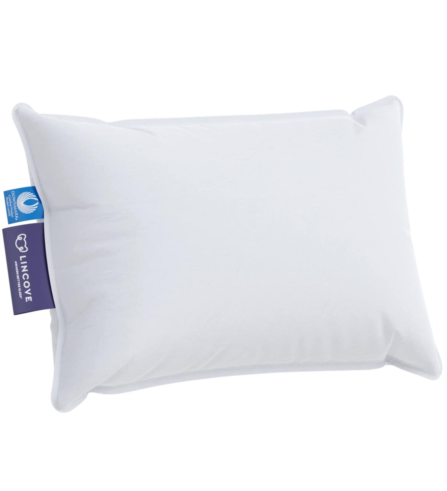 Lincove Canadian Down Toddler Pillow - 800 Fill Power - 100% Cotton Shell - 400 Thread Count - 13x18 - Perfect for Kids Travel, Nap Time, Toddler Cot, Crib, Bed - Buy Online on GoSupps.com