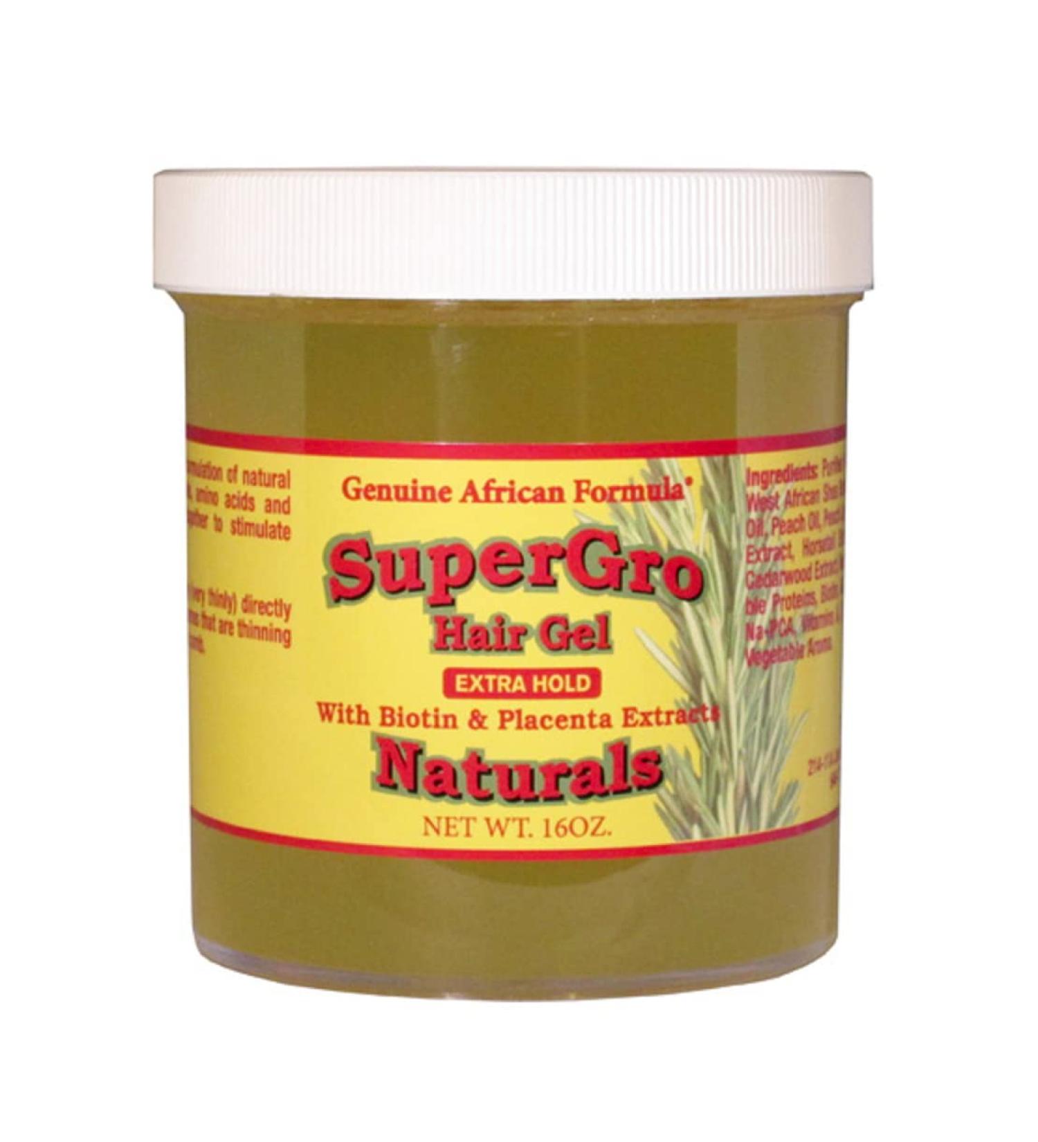 AFRICAN FORMULAS Supergrow Extra Hold Hair Gel  16 OZ