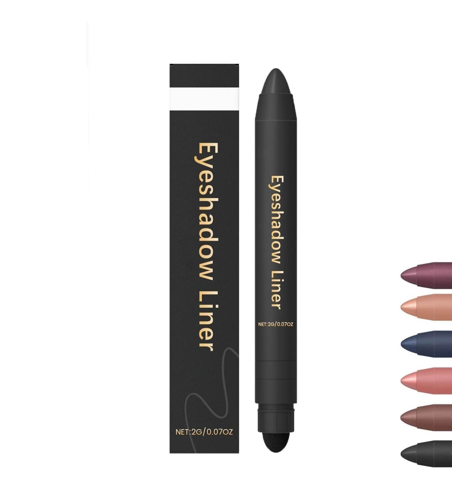 Lusglow Shadow Liner 2in 1 Eyeliner Eyeshadow Chiura Eyeshadow 2in1 Eye Makeup Eyeliner Smudge Resistant Soft and Smooth Application Black - Buy Online on GoSupps.com