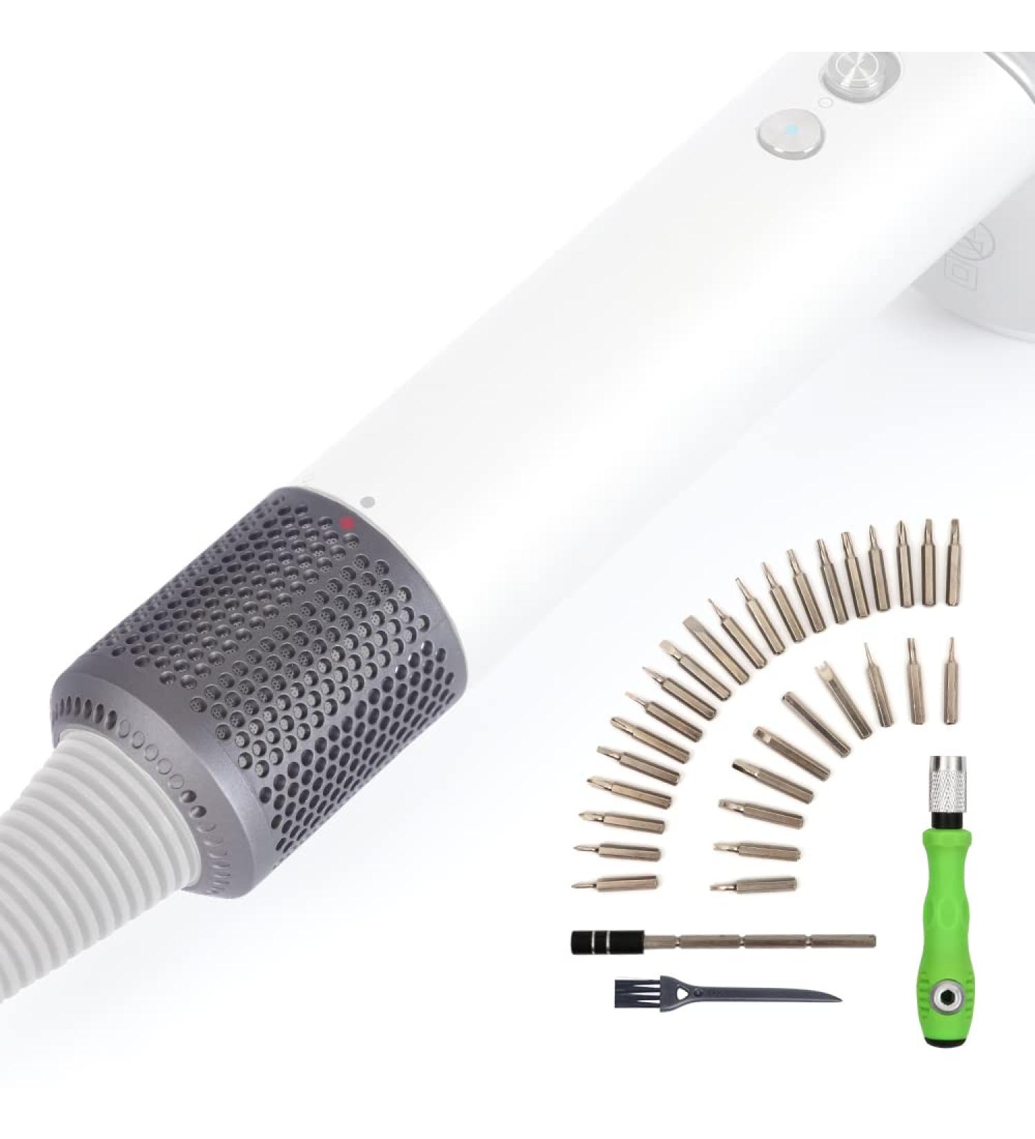 Compatible Hair Dryer Filter for Dyson Supersonic HD01/HD03/HD04/HD08 Models - Gray Filter Cage Cover Strainer Replacement with Screwdriver Tool Kit - Buy Online on GoSupps.com
