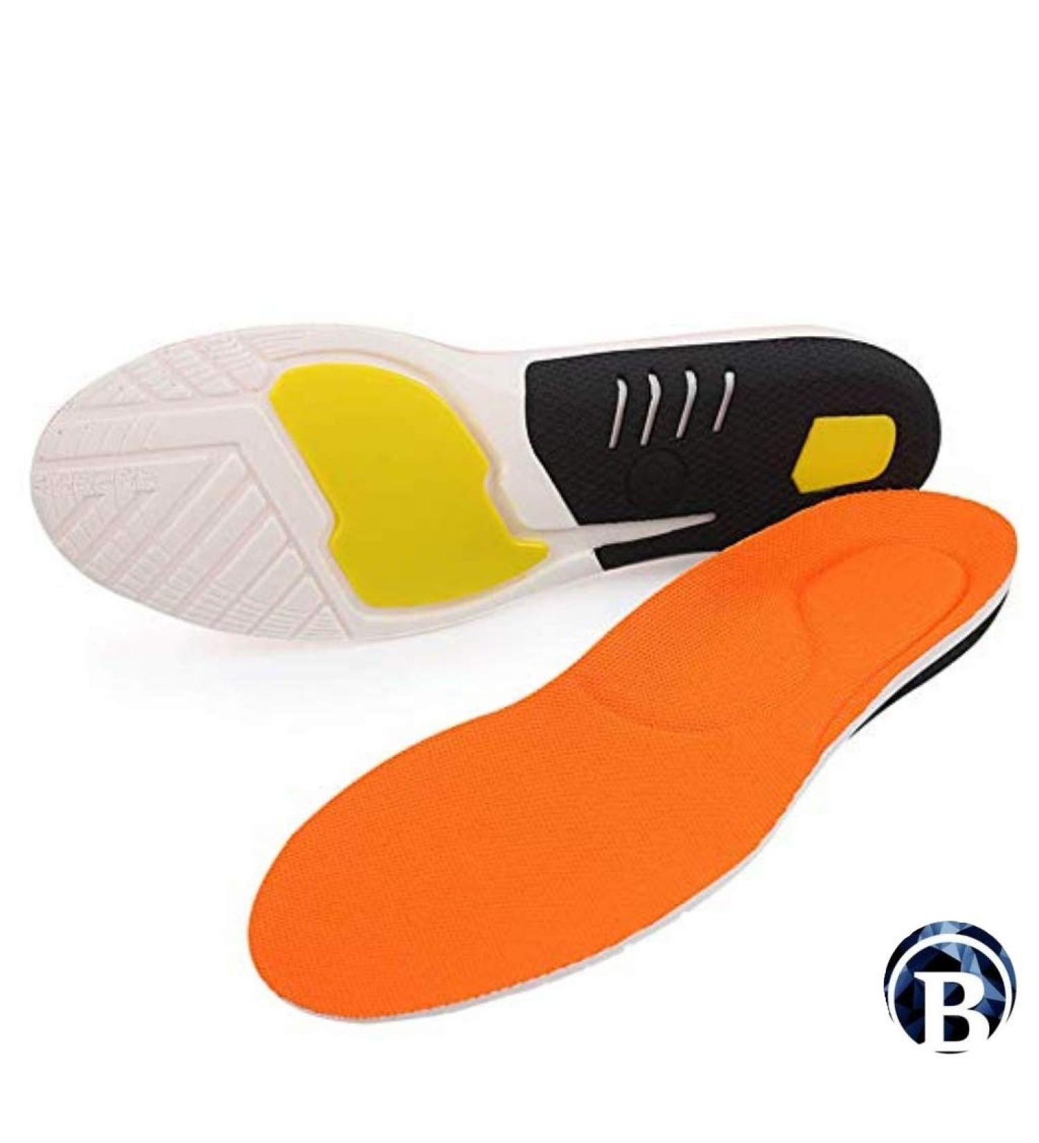 Premium Comfort Arch Support Insoles for Plantar Fasciitis | Gel Orthotic Inserts for Men & Women | Best Shock Absorption for Low Arch to Flat Feet - Size Small - Buy Online on GoSupps.com