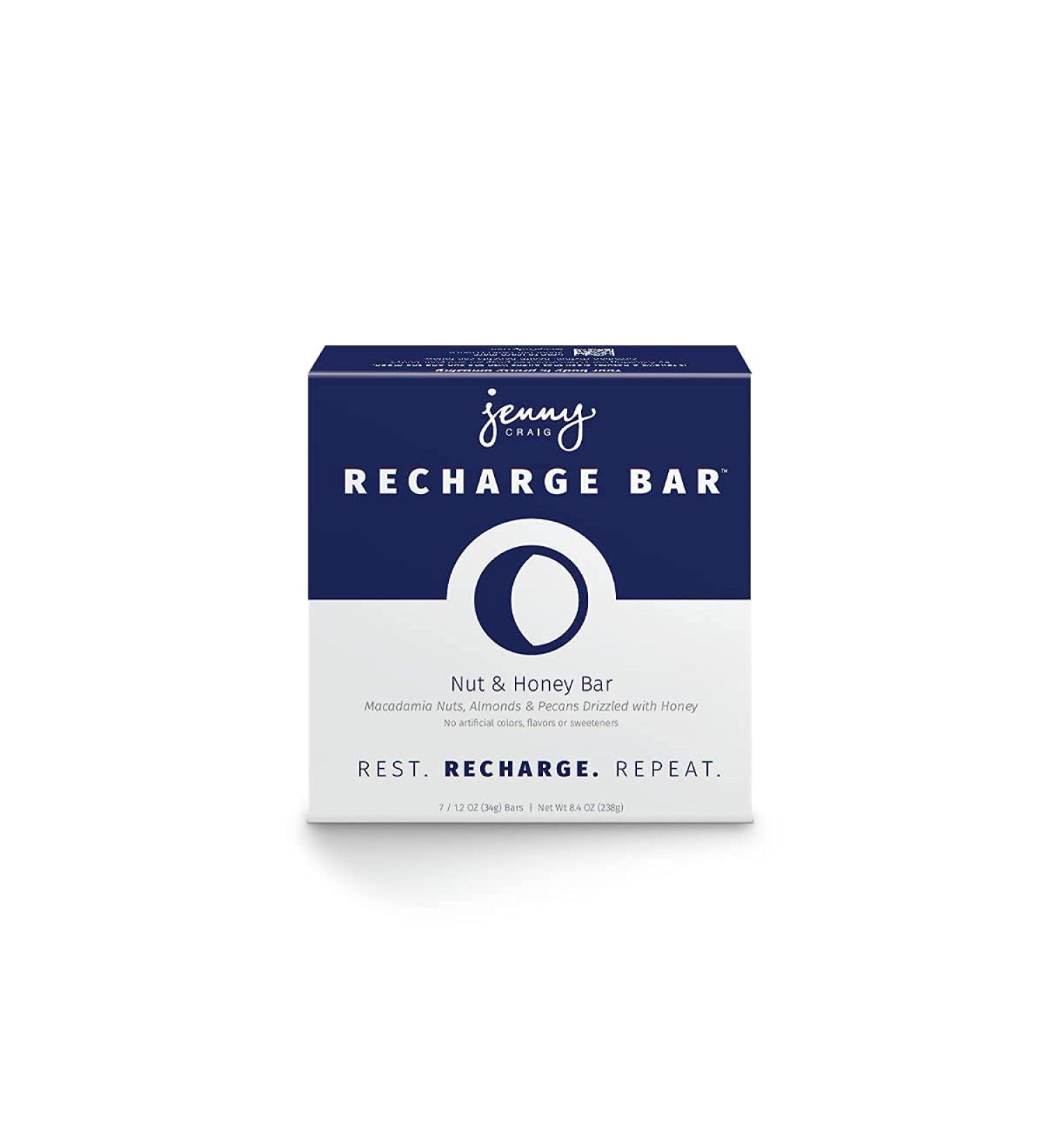 Jenny Craig Nut & Honey Recharge Bar - 14 Pack, Almonds, Pecans, Macadamia Nuts, Drizzled with Honey - Buy Online on GoSupps.com
