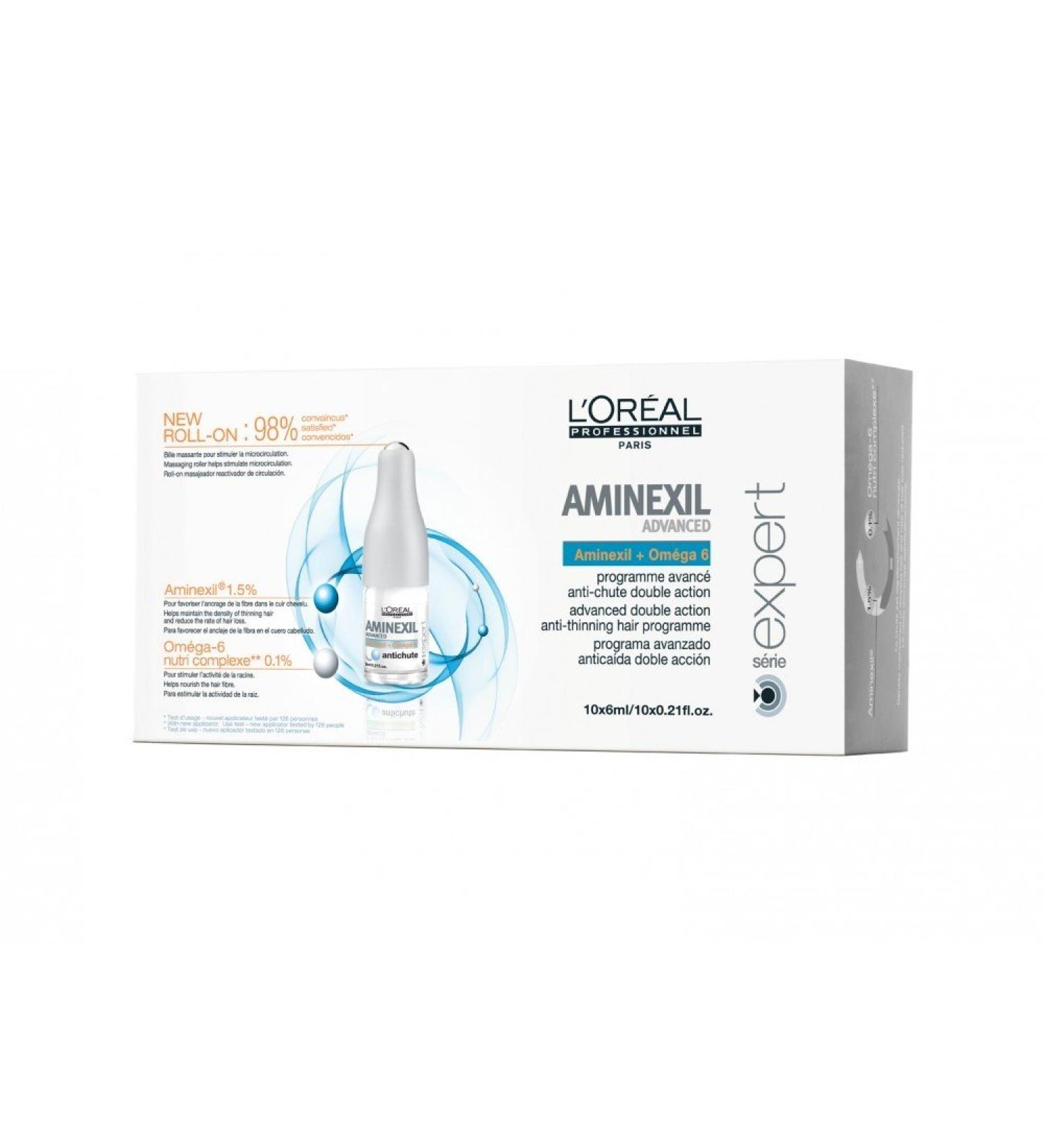 Loreal Aminexil Advanced 1 x (10x6ml) Serie Expert + Omega 6 against hair loss