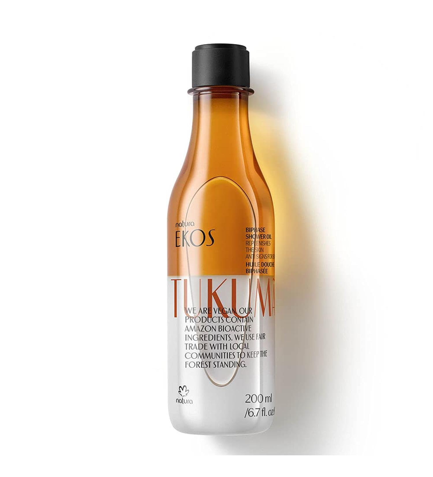 Natura Ekos Tukum Biphase Shower Oil - Nourishing Skin Treatment - Buy Online on GoSupps.com