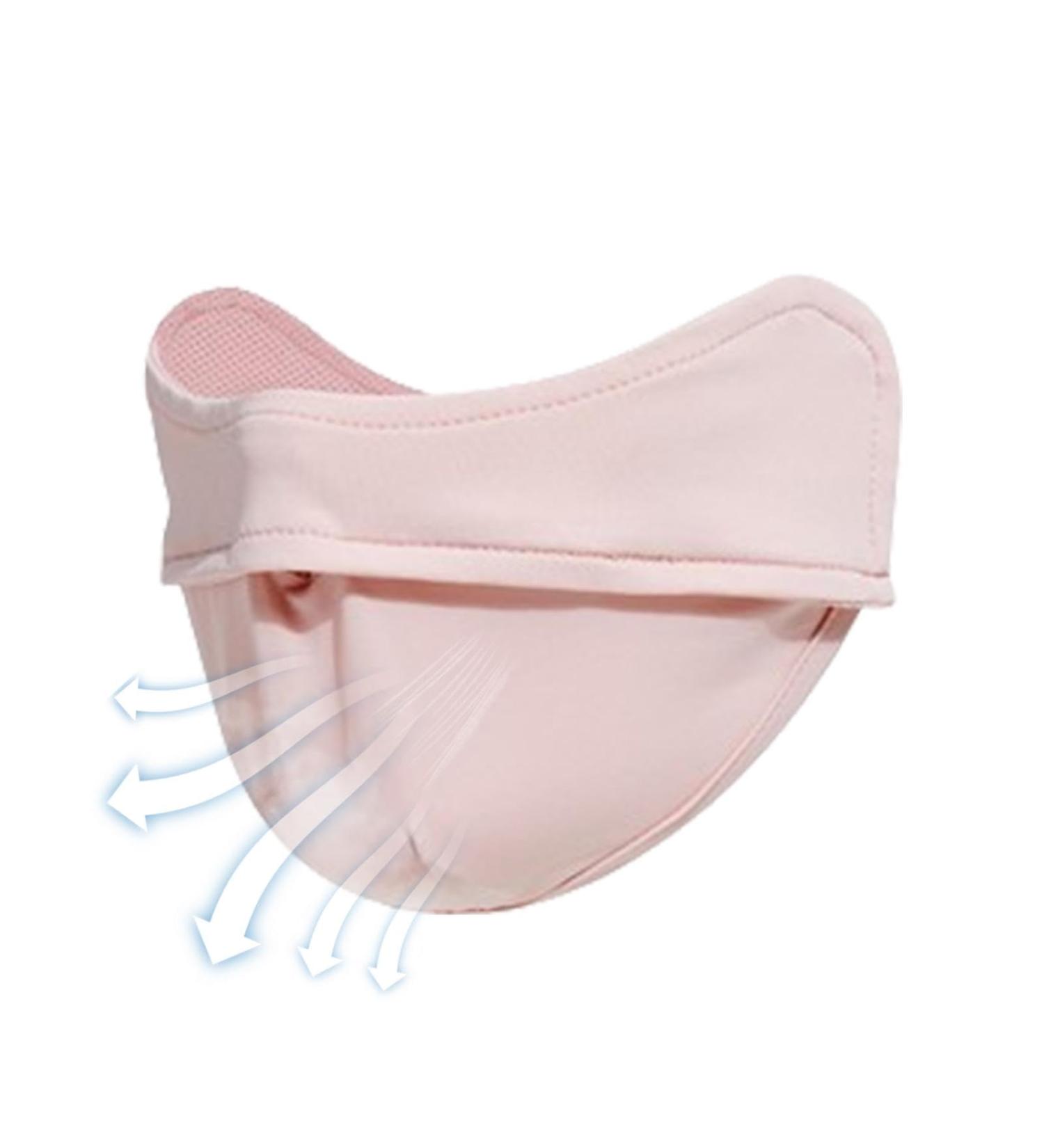 Missmisq UV Protection Face Cover - UPF 50+ Sun Mask for Women | Adjustable & Washable for Sports | Ideal for Hiking & Mountaineering - Pink - Buy Online on GoSupps.com