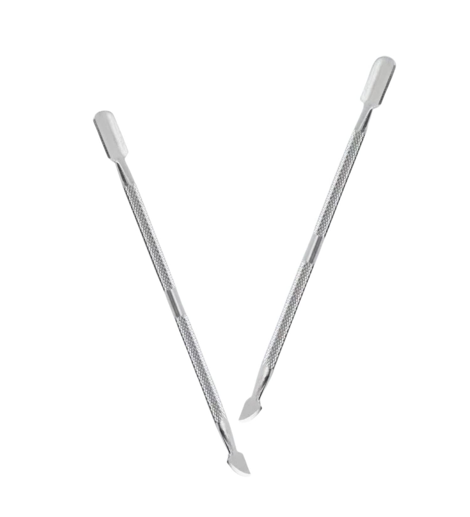 Stainless Steel Dual-Ended Cuticle Pusher - Hypoallergenic Nail Tool for Precise Nail Care - Buy Online on GoSupps.com