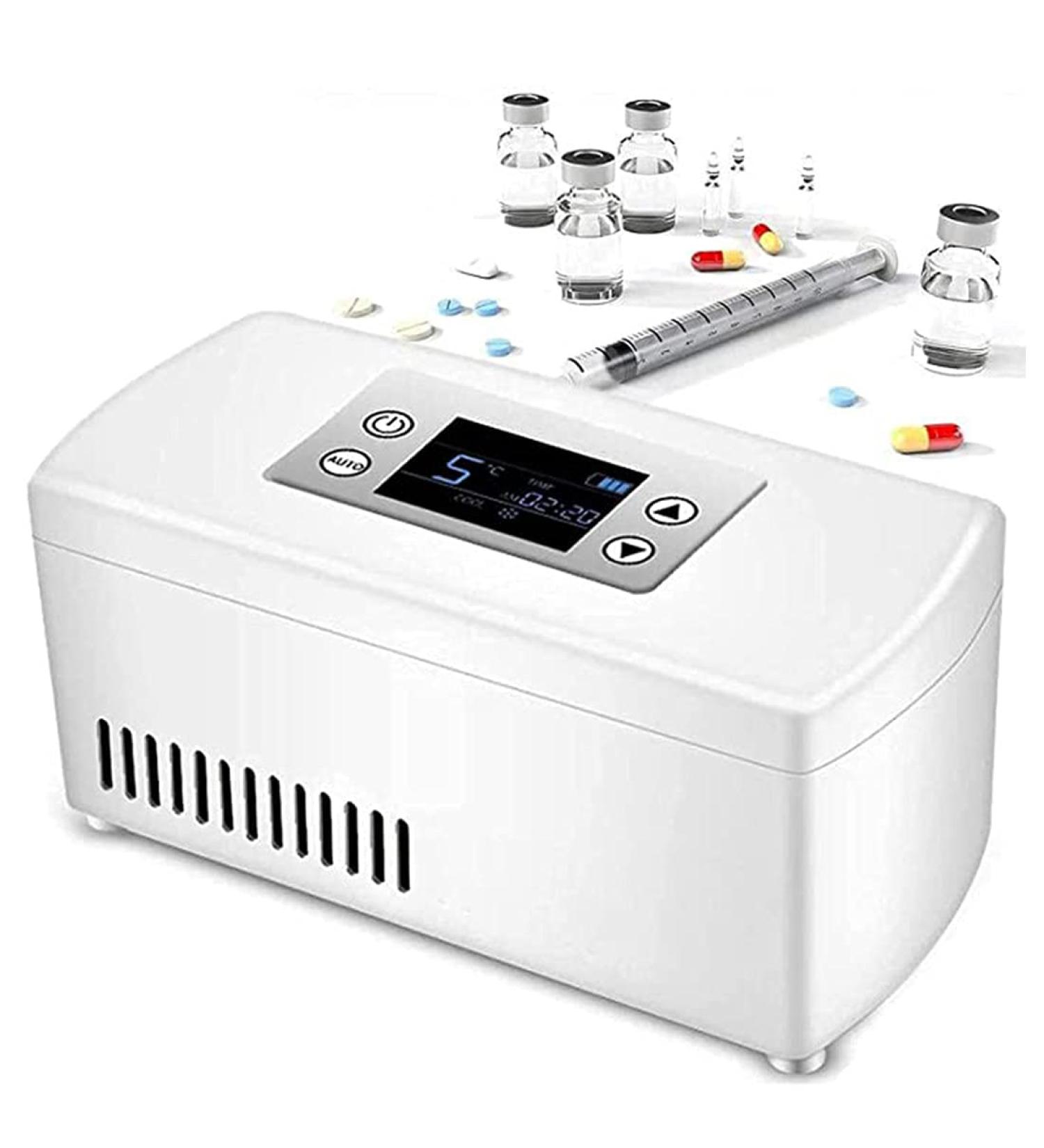 Insulin Cooler Refrigerated Box Portable Insulin Cooler Outdoor Insulin Refrigerated Box Travel Case Box for Diabetes Drugs and Growth Hormone Temperature Controllable - Buy Online on GoSupps.com