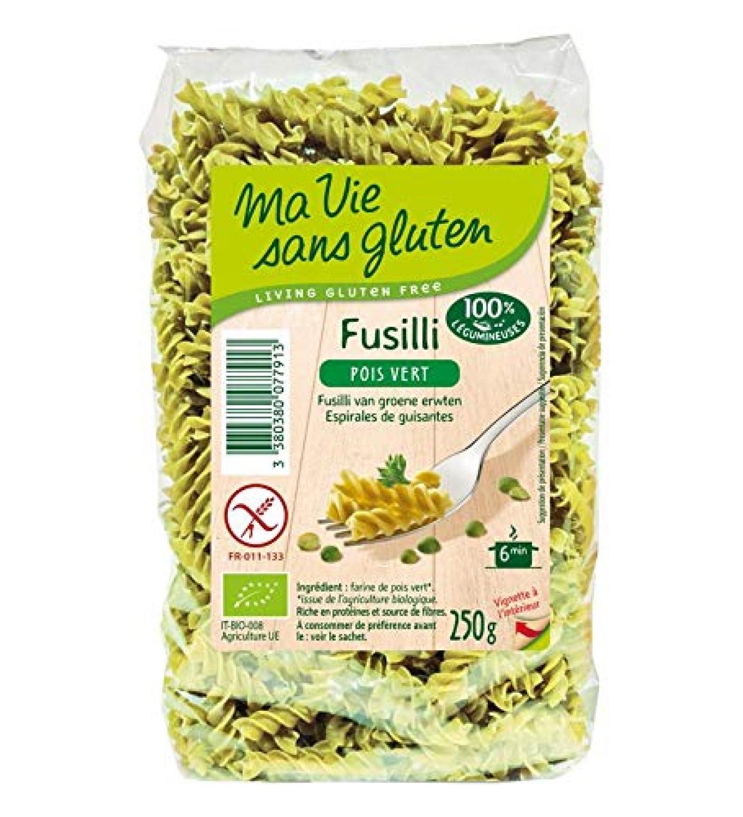 Ma Vie Sans Luten Fusilli Green Polka Dot 0.3 g 1 Unit