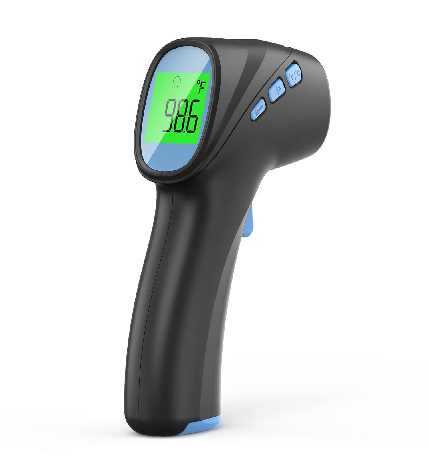 Touchless Forehead and Object Thermometer - Fast & Accurate Dual-Mode 2-in-1 Thermometer in Black - Buy Online on GoSupps.com