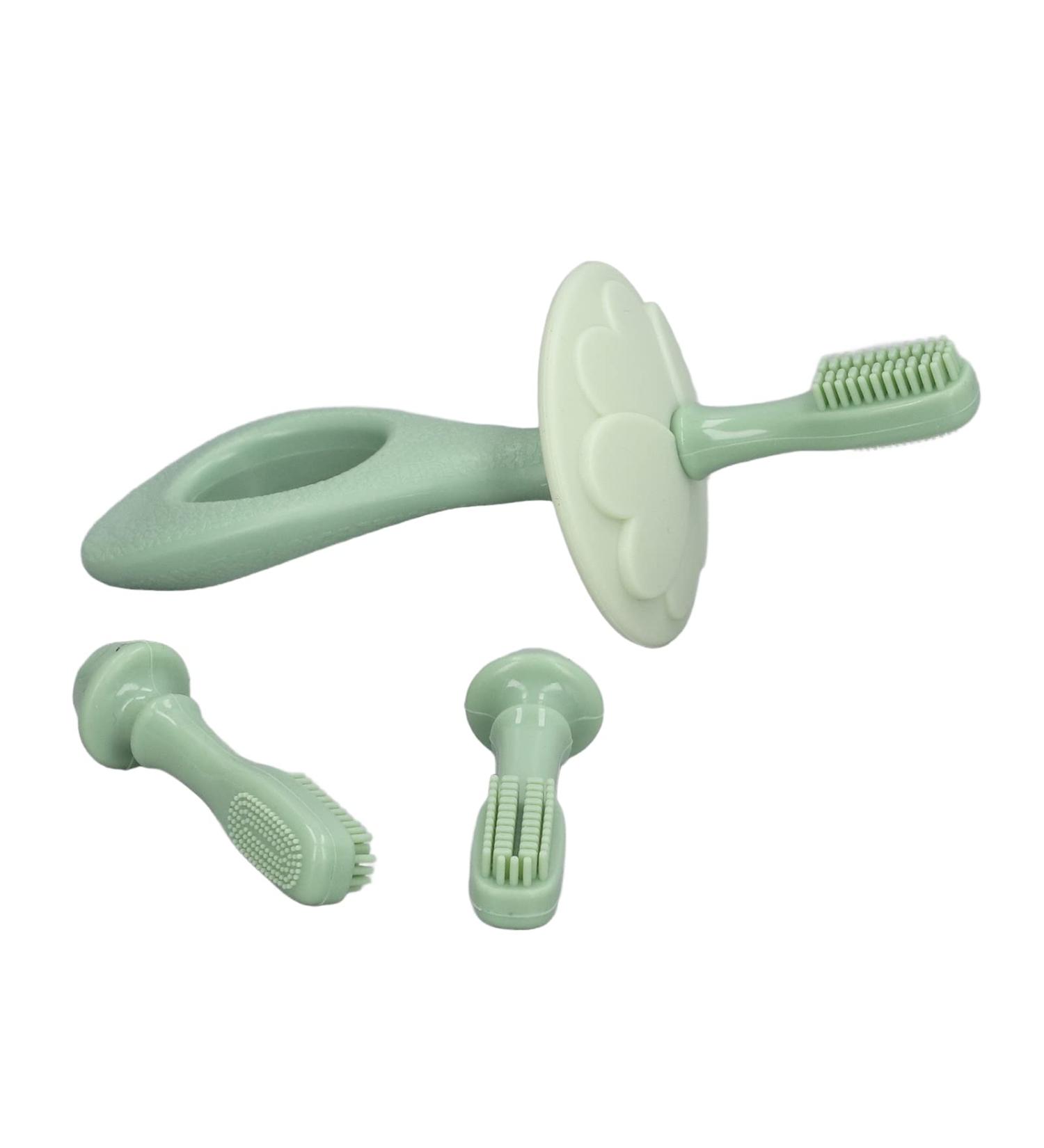 360 Baby Toothbrush - Silicone Toddler Toothbrush with Two Brush Heads for Gentle Gum Care & Cleaning - Buy Online on GoSupps.com