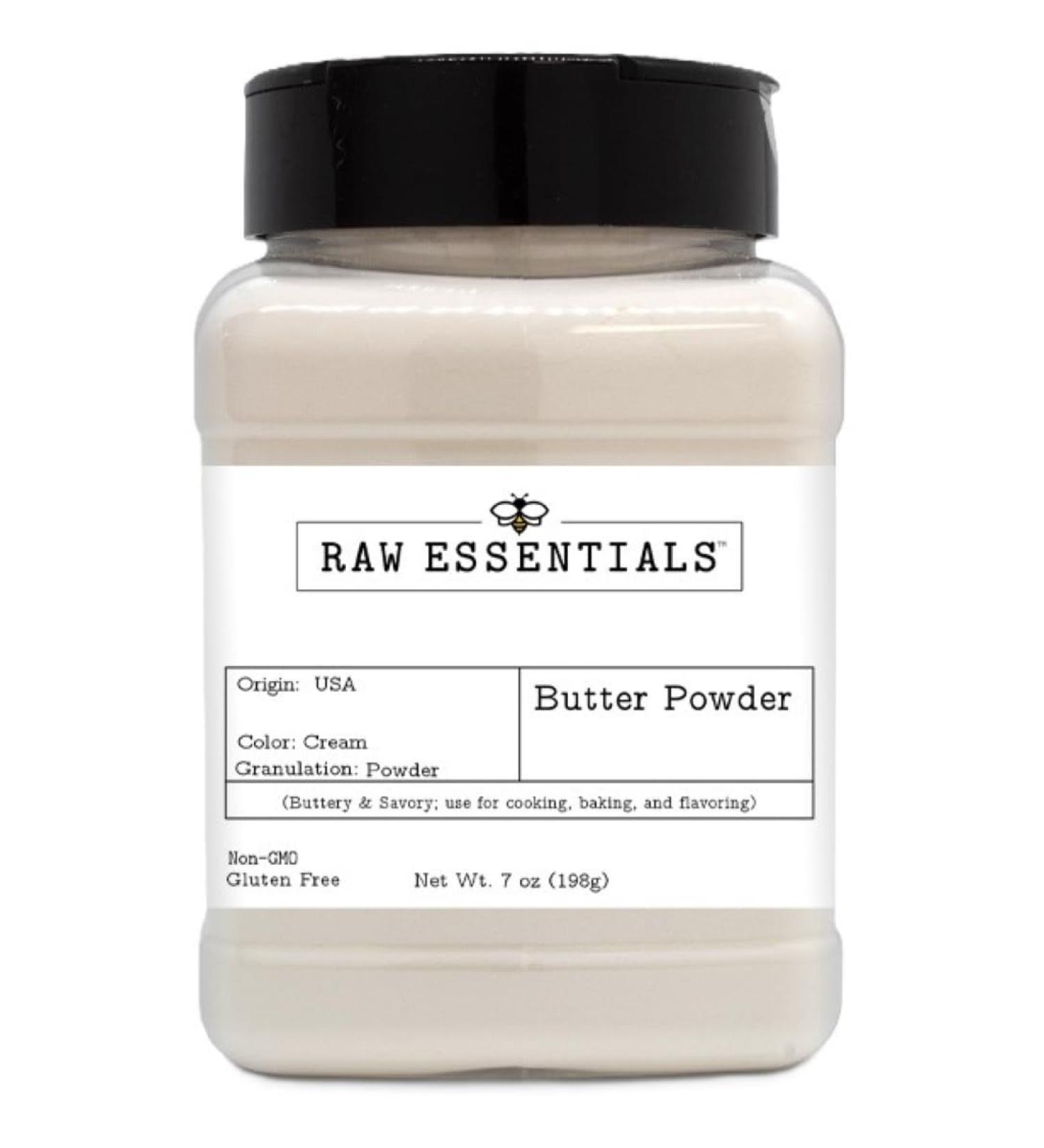 Raw Essentials Butter Powder - Savory Flavoring for Cooking & Baking - 7oz | Buy Internationally - Buy Online on GoSupps.com