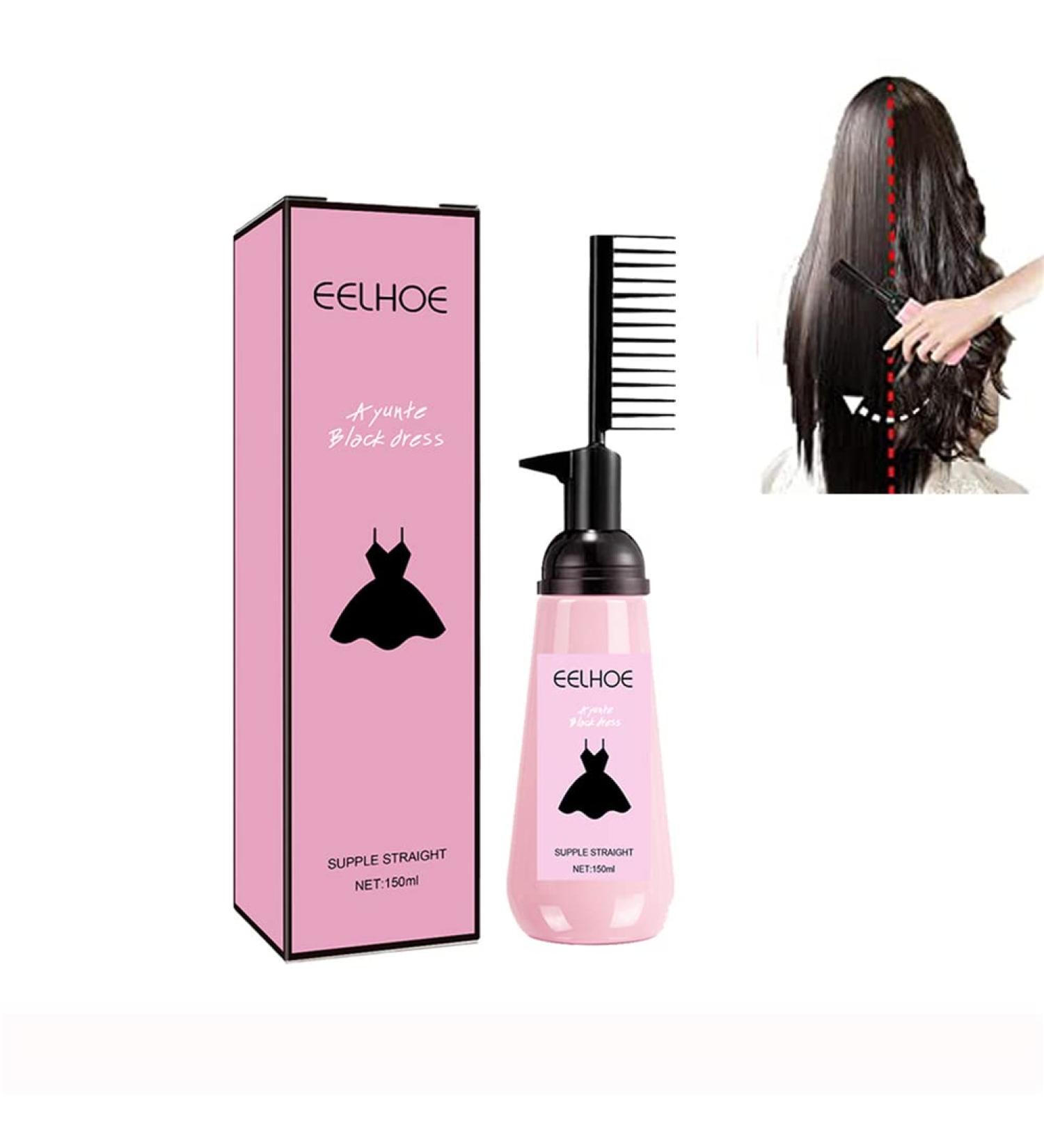 3-second Silk & Gloss Hair Straightening Cream Fast Straightening Nourishing Set 2022 New Hair Straightening Treatment Cream With Comb For All Hair Types (3 pcs) - Buy Online on GoSupps.com