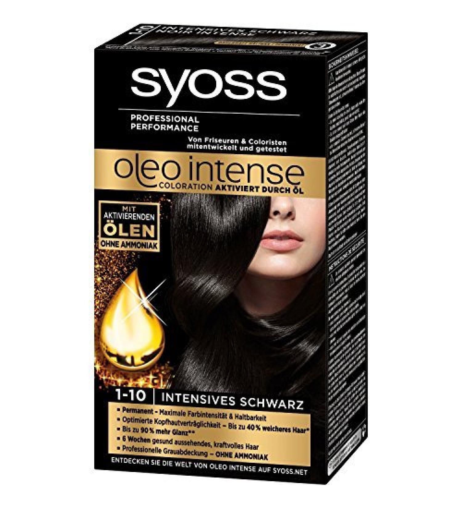Syoss Syoss Oleo Syoss Intense Permanent Colour Oil (1-10 Intense Black)