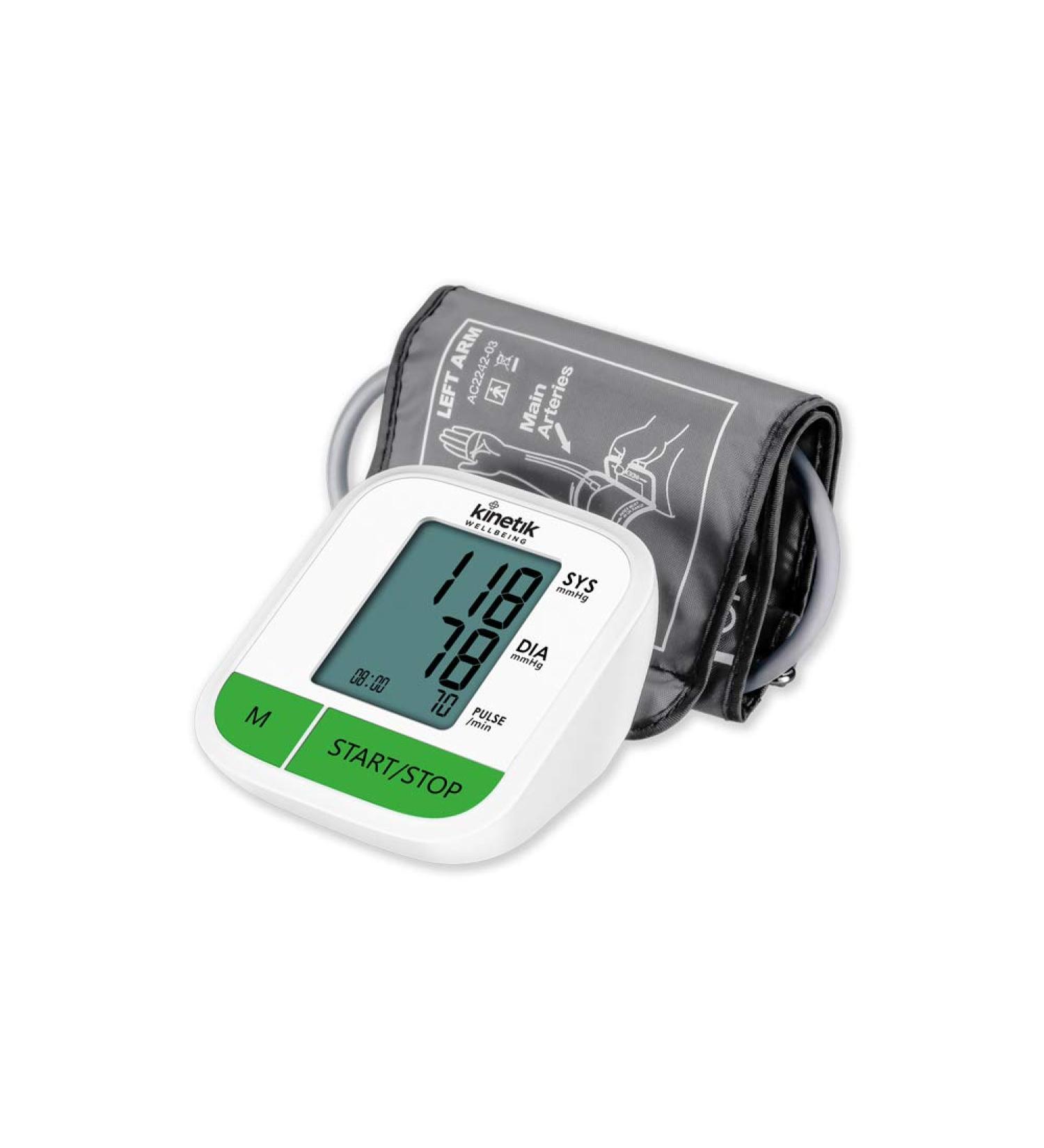 Kinetik Wellbeing Fully Automatic Blood Pressure Monitor with NHS Validation & Universal Cuff - St John Ambulance Approved - Buy Online on GoSupps.com