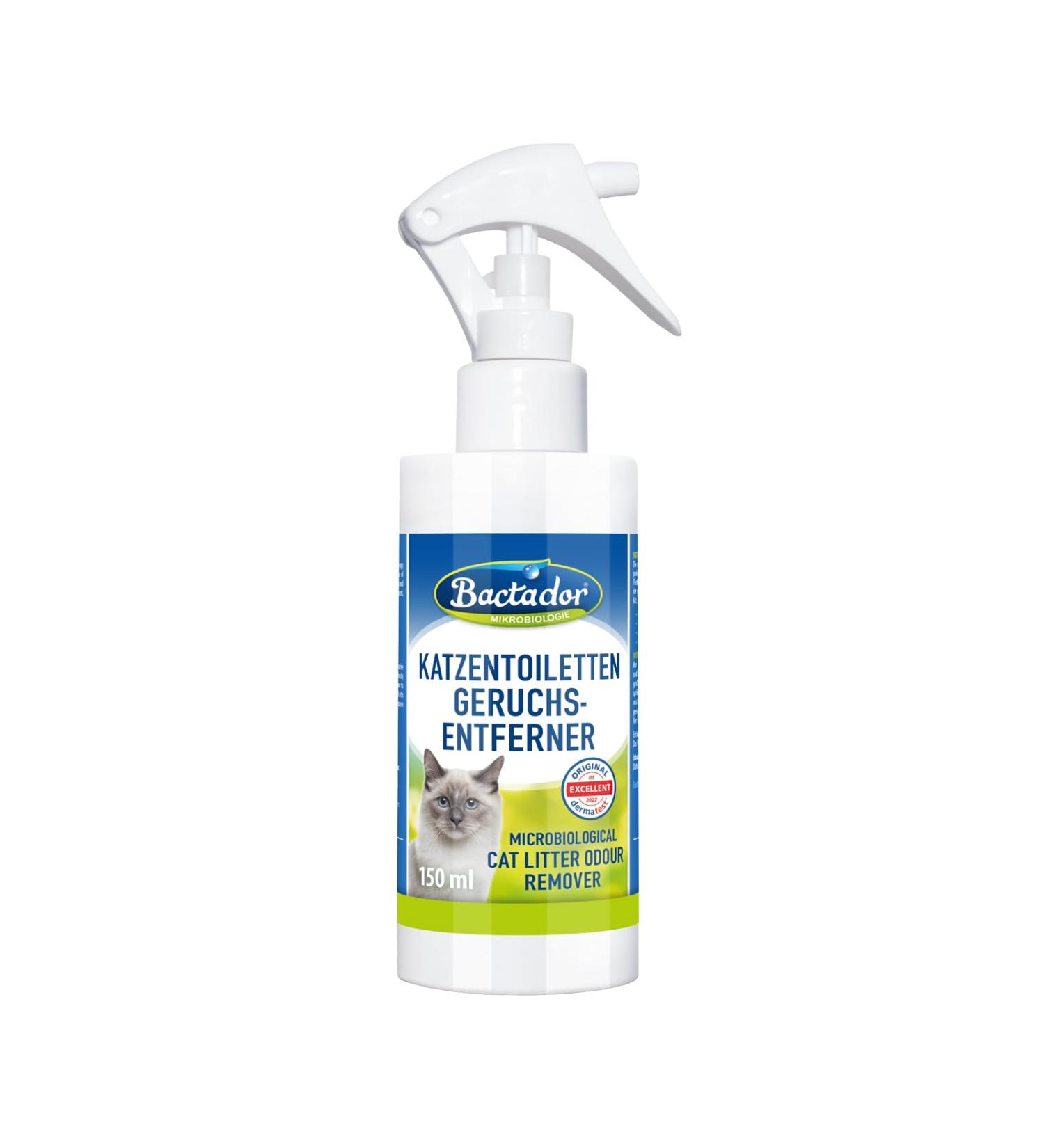 Bactador Enzyme Cleaner - Cat Toilet Smell Remover Spray 150ml | Microbiological Odor Neutralizer | Dog & Cat Urine Odor Eliminator | Deep Cleaning for Pets - Buy Online on GoSupps.com