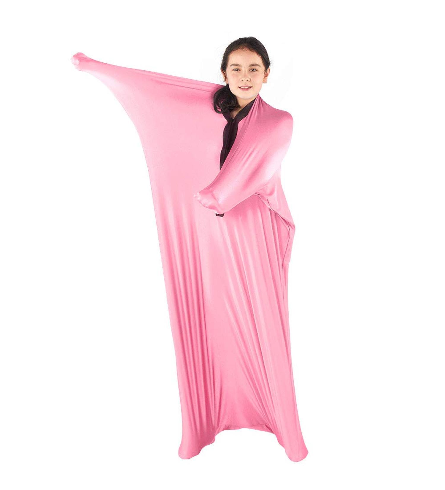 Sensory Stretchy Body Sock for Autism Anxiety - Deep Pressure Simulation Blanket - Small 47x27 Pink - Buy Online on GoSupps.com