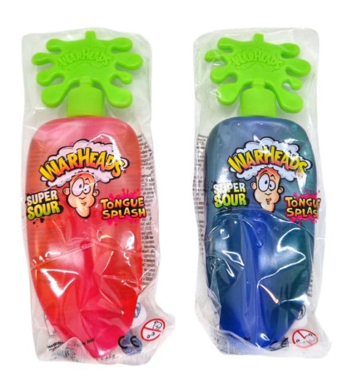 Warheads Tongue Splash 40g Gel 2-pack - Strawberry & Raspberry - super sour - Original from USA