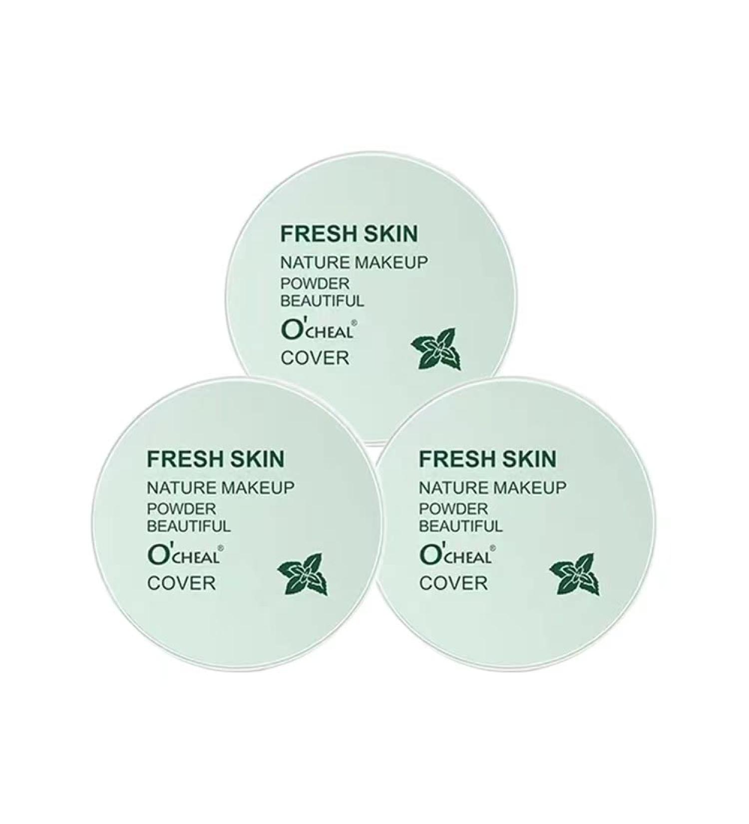 O CHEAL Waterproof Loose Setting Powder - Matte Finish Oil Control Makeup | Mineral Facial Powder & Puff for Women - Buy Online on GoSupps.com