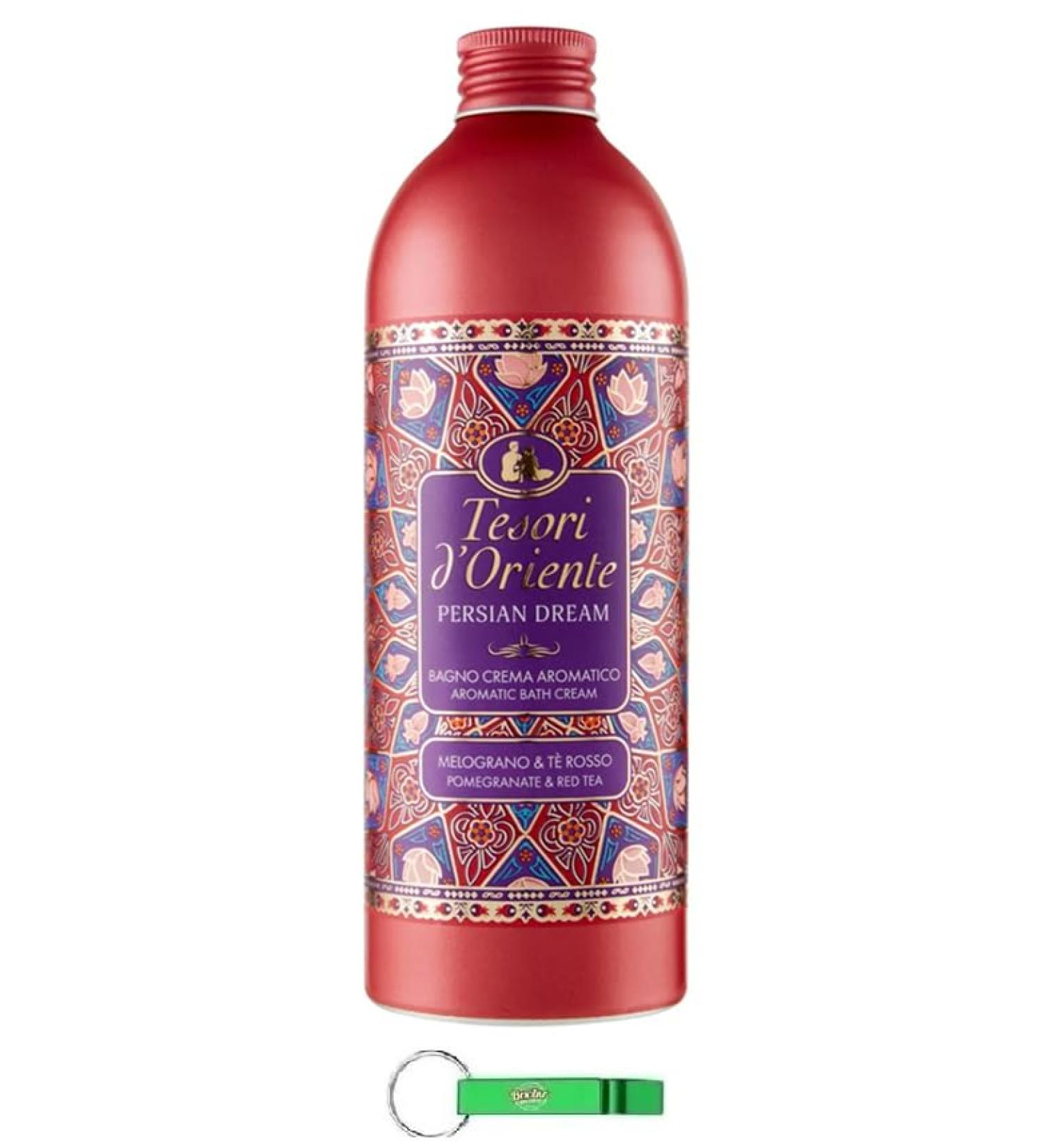 Tesori d'Oriente Bagno Crema Persian Dream Lot de 12 bains moussants la grenade et au th rouge nettoient la peau et apportent nutriments et hydratation 500 ml + porte-cl s Beni Culinari gratuit - Buy Online on GoSupps.com