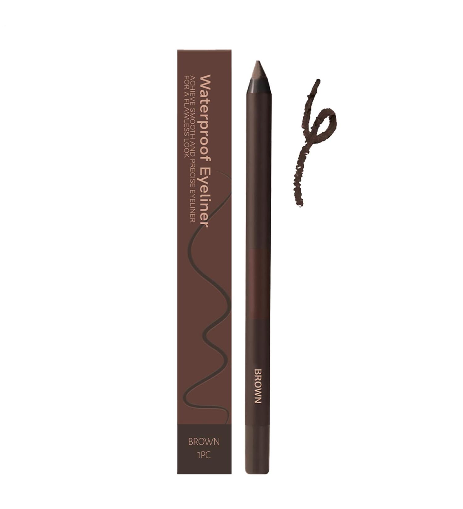 Crayons Eye Liner Double Fonction R sistant 24h L'eau Crayon Aiguiser | Application Douce Maquillage de Beaut Tenue Longue Stylo pour les Sourcils pour les Femmes et les Filles au Quotidien Brun - Buy Online on GoSupps.com