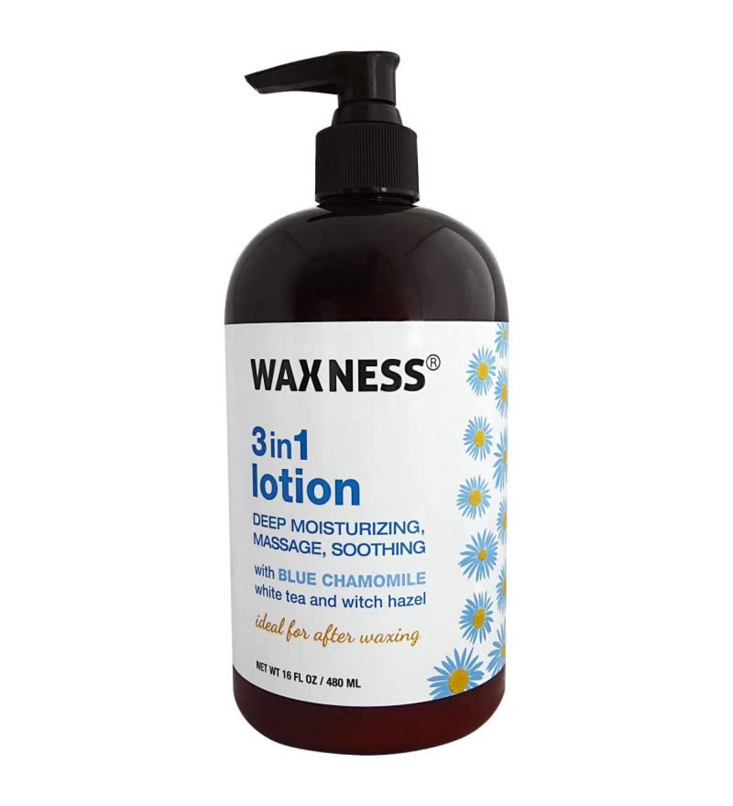 Waxness Natural Botanical Soothing Massage Lotion | Chamomile & White Tea 16 fl oz International Shipping Available - Buy Online on GoSupps.com