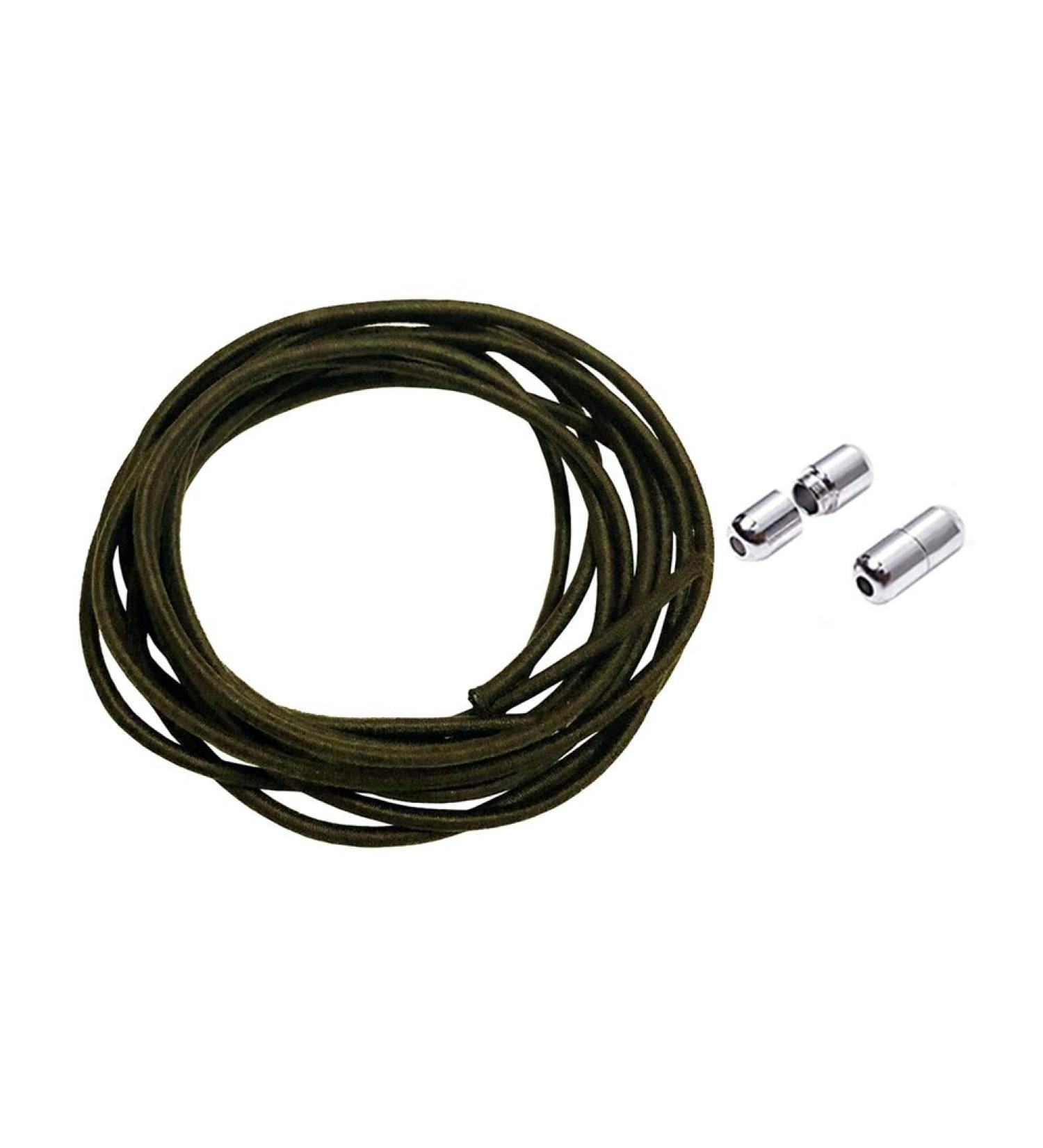 Flyingfish Loopless Shoe Straps - Elastic Laces with Quick Locking System for Kids & Seniors | Triathlon Ready - Dark Brown - Buy Online on GoSupps.com