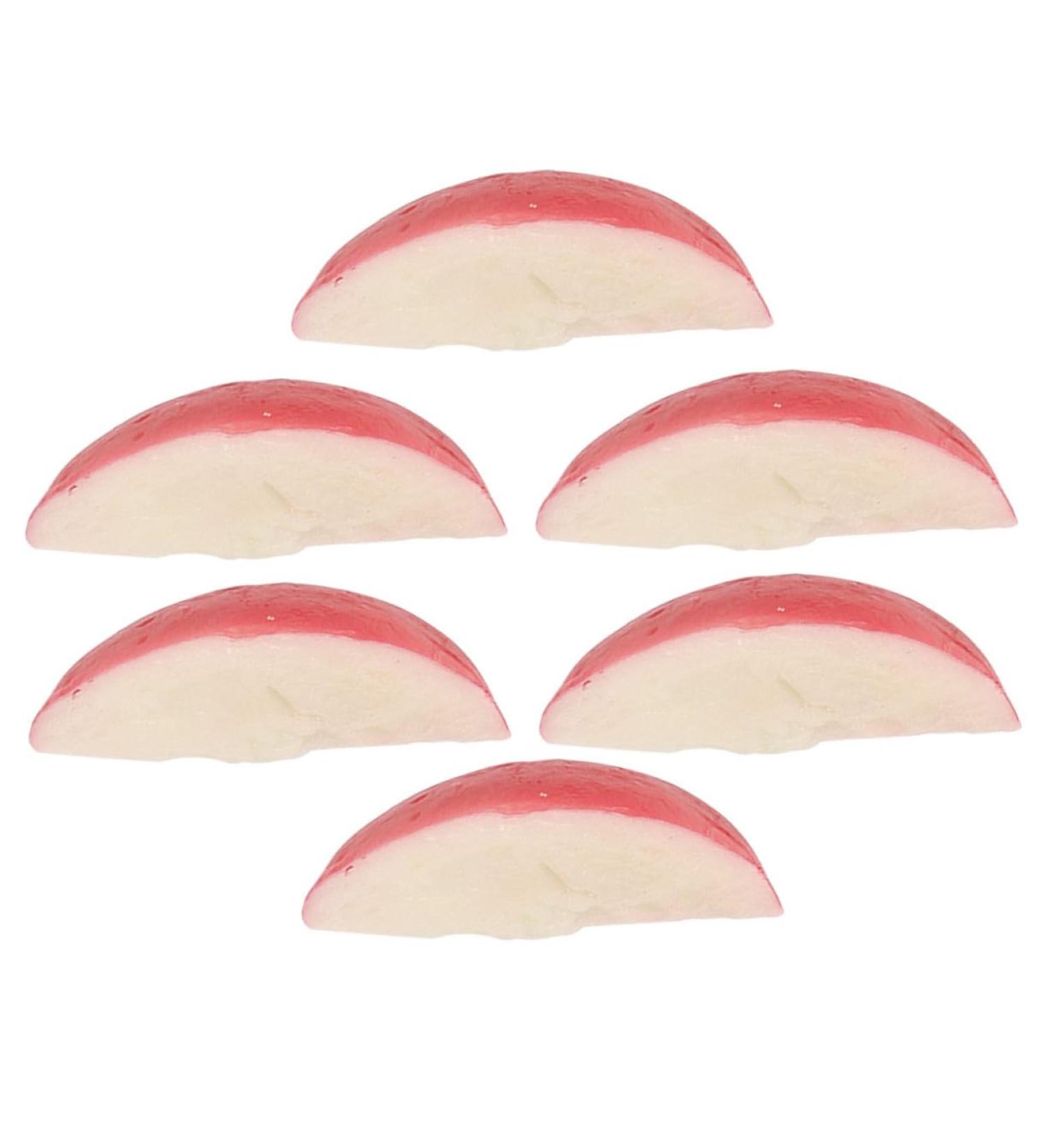 Alipis 6pcs Decor Models Broccoli Ornament Showcase Display Props Fake Radish Slice Model Shop Display Props Lifelike Radish Adornment Lifelike Radish Slice Vegetable Food Pvc - Buy Online on GoSupps.com