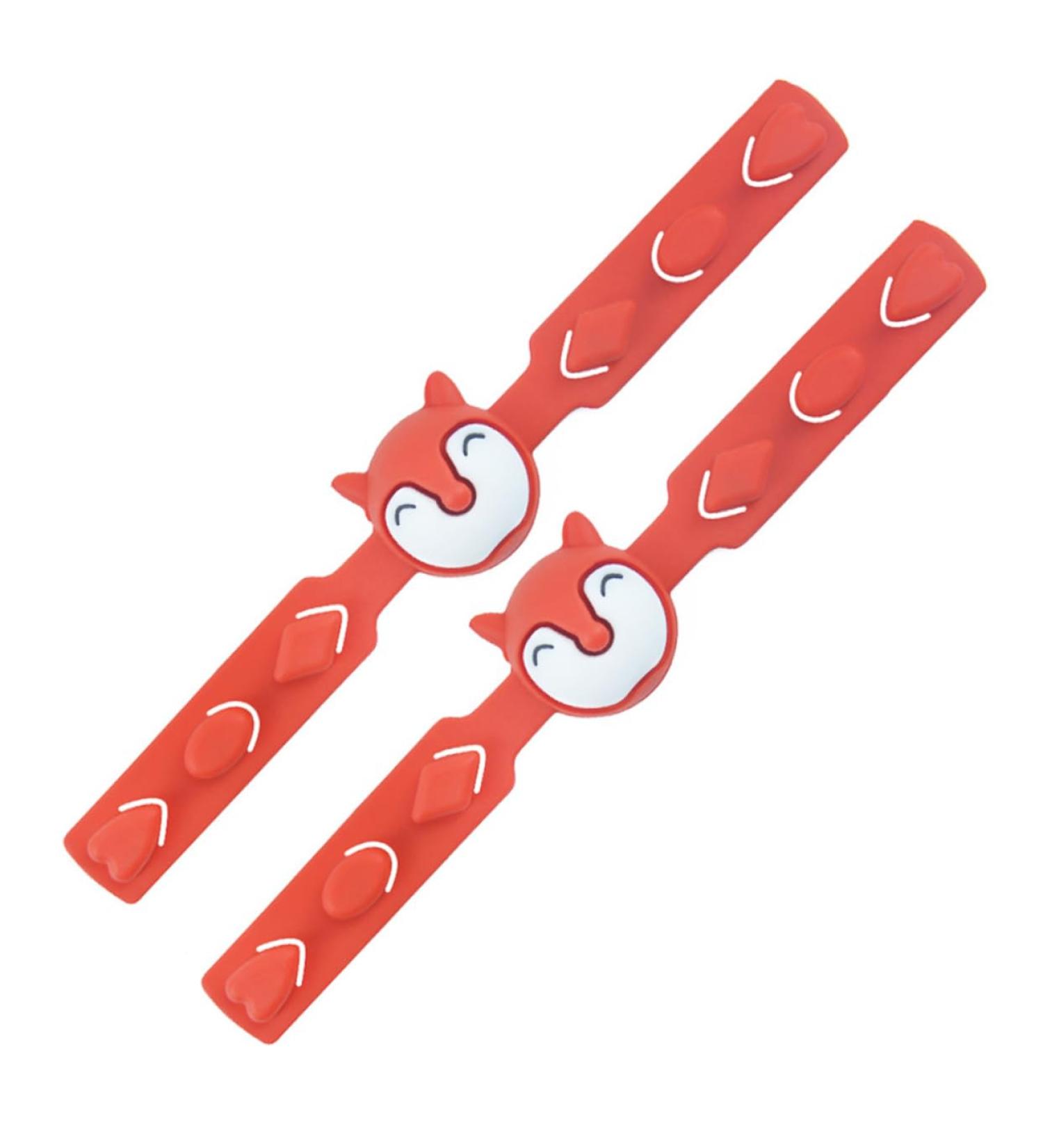 JECOMPRIS Red Earring Holder Strap & Face Mask Accessories - Practical Ear Protection & Lanyard for Masks - Buy Online on GoSupps.com