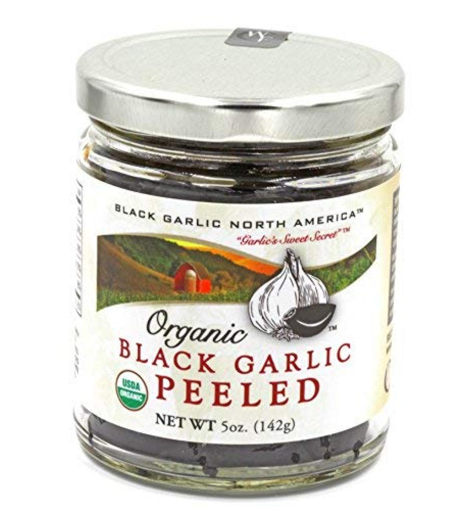 Peeled Black Garlic: Organic American, Aged & Fermented 120 Days - Buy Online on GoSupps.com