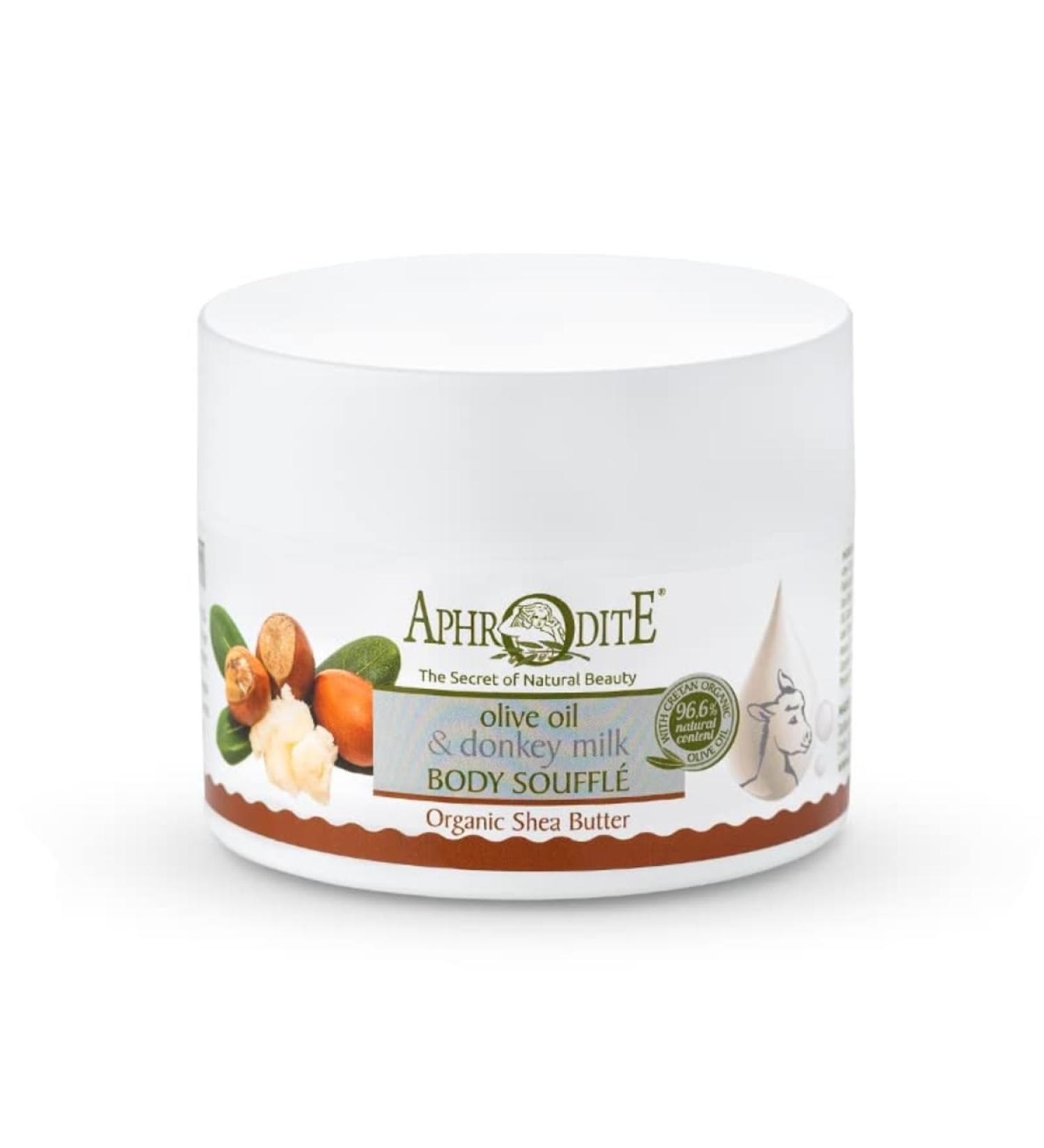 Aphrodite Donkey Milk Body Souffl with Shea Butter - Nourishing Moisturizer for Soft Skin | International Shipping Available - Buy Online on GoSupps.com