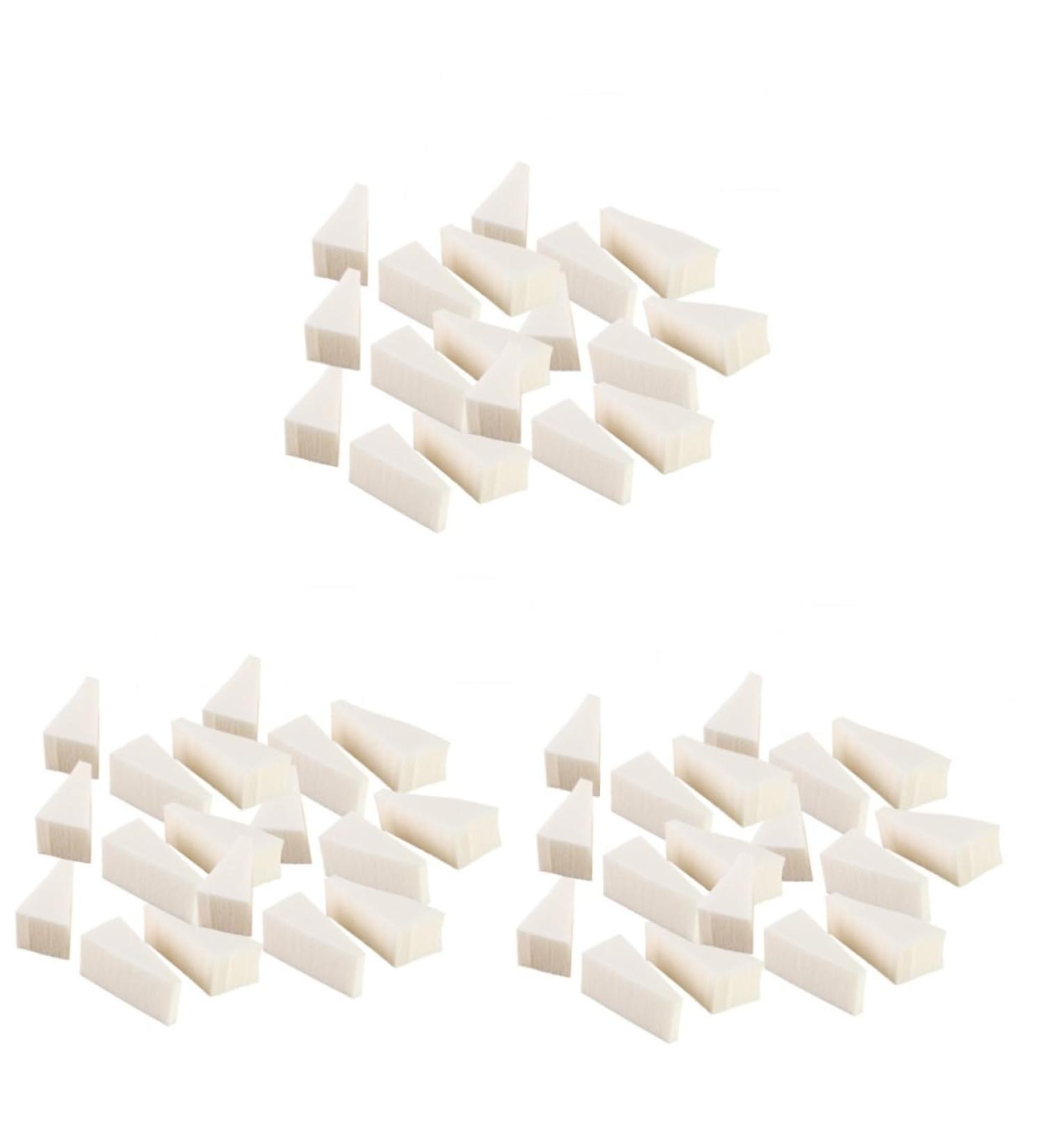 FRCOLOR 120 Pcs Manicure Sponge Makeup Foam Applicator - Nail Art & Foundation Blending - Beauty Puff Wedges for Flawless Makeup Finish | Shop Internationally - Buy Online on GoSupps.com