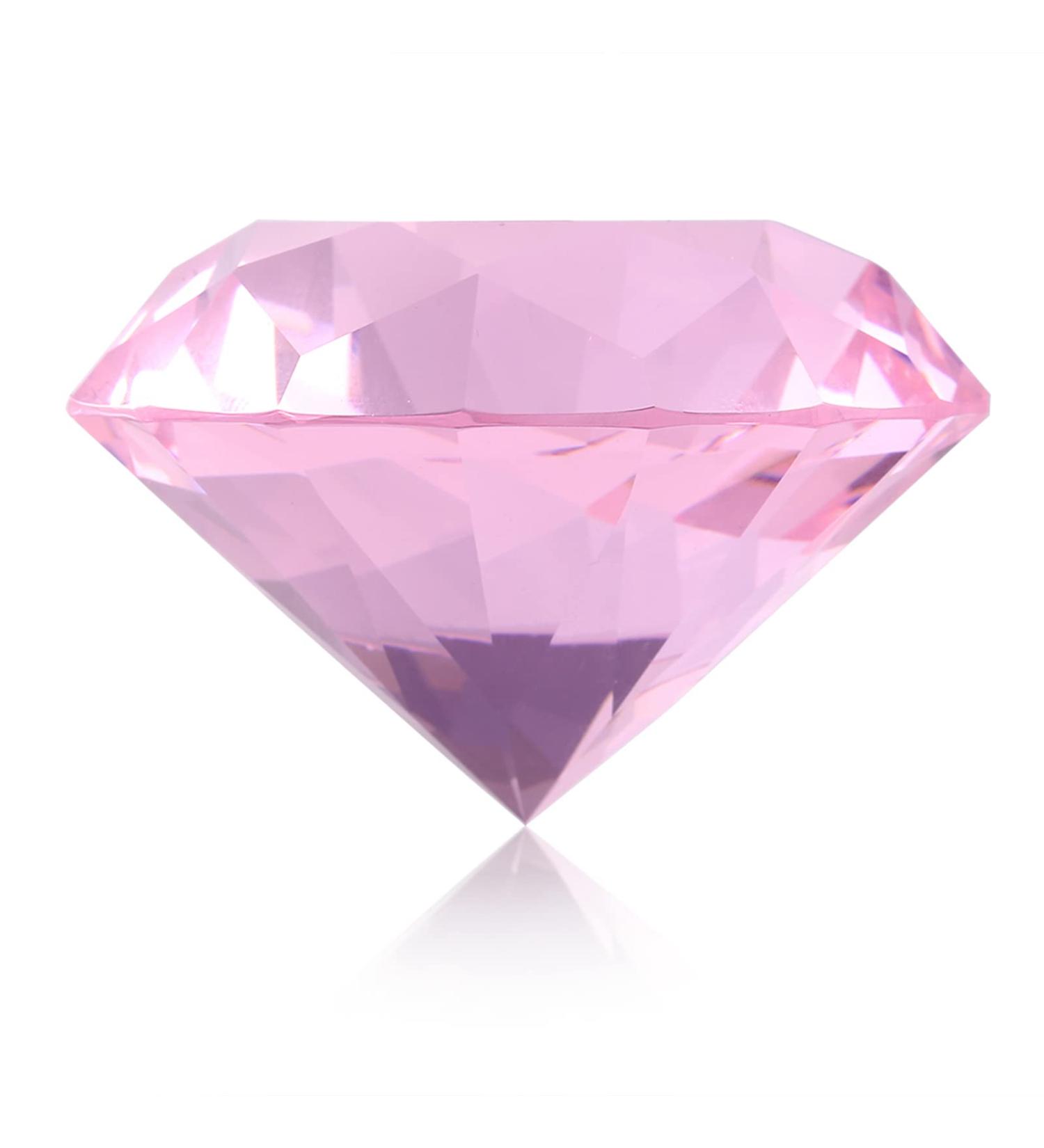 Nail Art Display Diamond Glass Crystal Base Hand Model Shoot Ornament Manicure Accessories for Wedding Decorations Nail Art Salon Decor(60MM Pink) - Buy Online on GoSupps.com