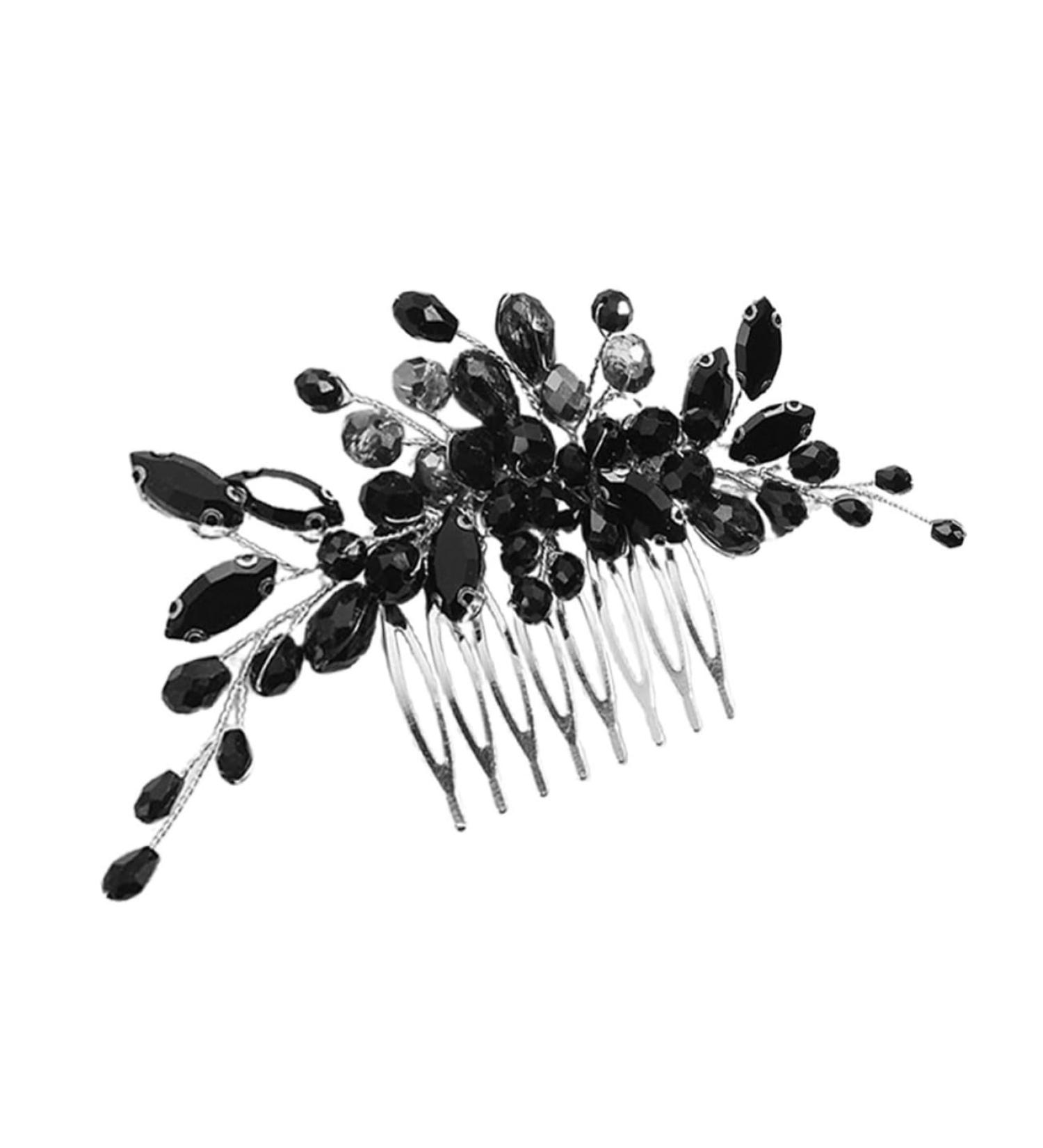 Ipetboom Bridal Hair Side Comb Rhinestone Flower Headpiece Women Hair Comb Rhinestone Flower Hair Comb Bridal Hairpiece Decor Wedding Hair Comb Crystal Bride Accessories Christmas - Buy Online on GoSupps.com