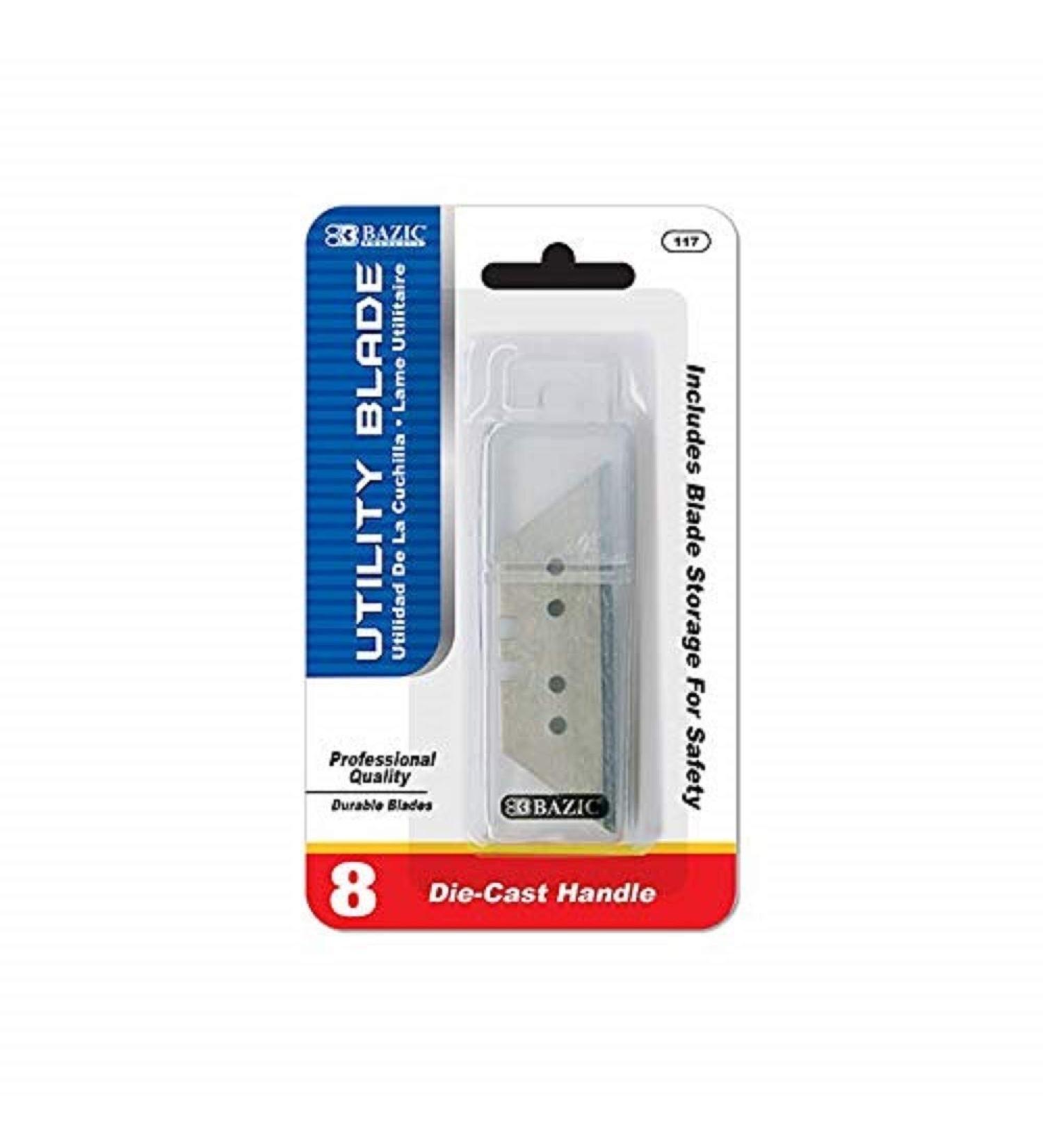 BAZIC Utility Knife Replacement Blade (8/Pack) (Case of 24) 8 per Pack (Case of 24)