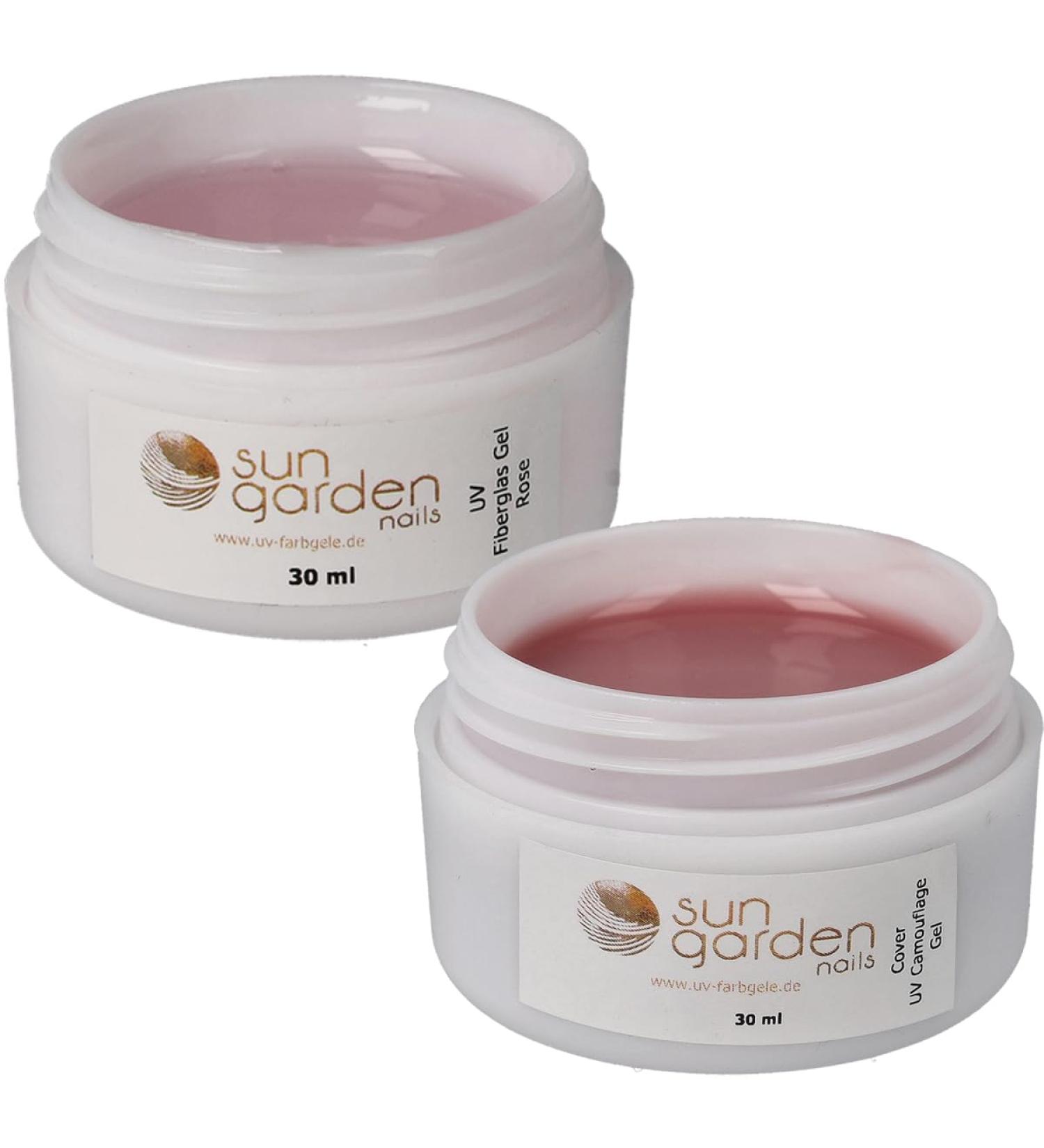  sun garden nails Sun Garden Nails Transparent Pink Fiberglass Builder UV Gel 30ml and UV Gel 30ml - Buy Online on GoSupps.com