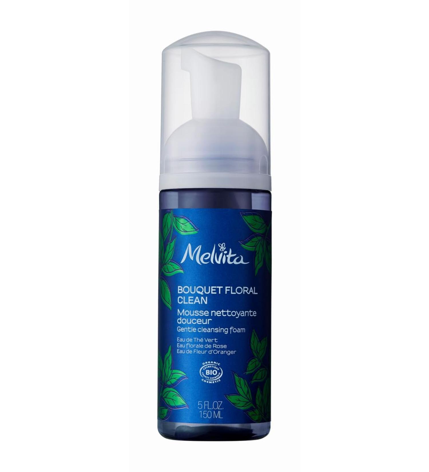 Melvita Gentle and Natural Cleansing Foam Light and Airy Texture Bewitching Floral Scent Eco-Friendly Suitable for All Skin Types 150ml Bouquet Floral Range - Buy Online on GoSupps.com