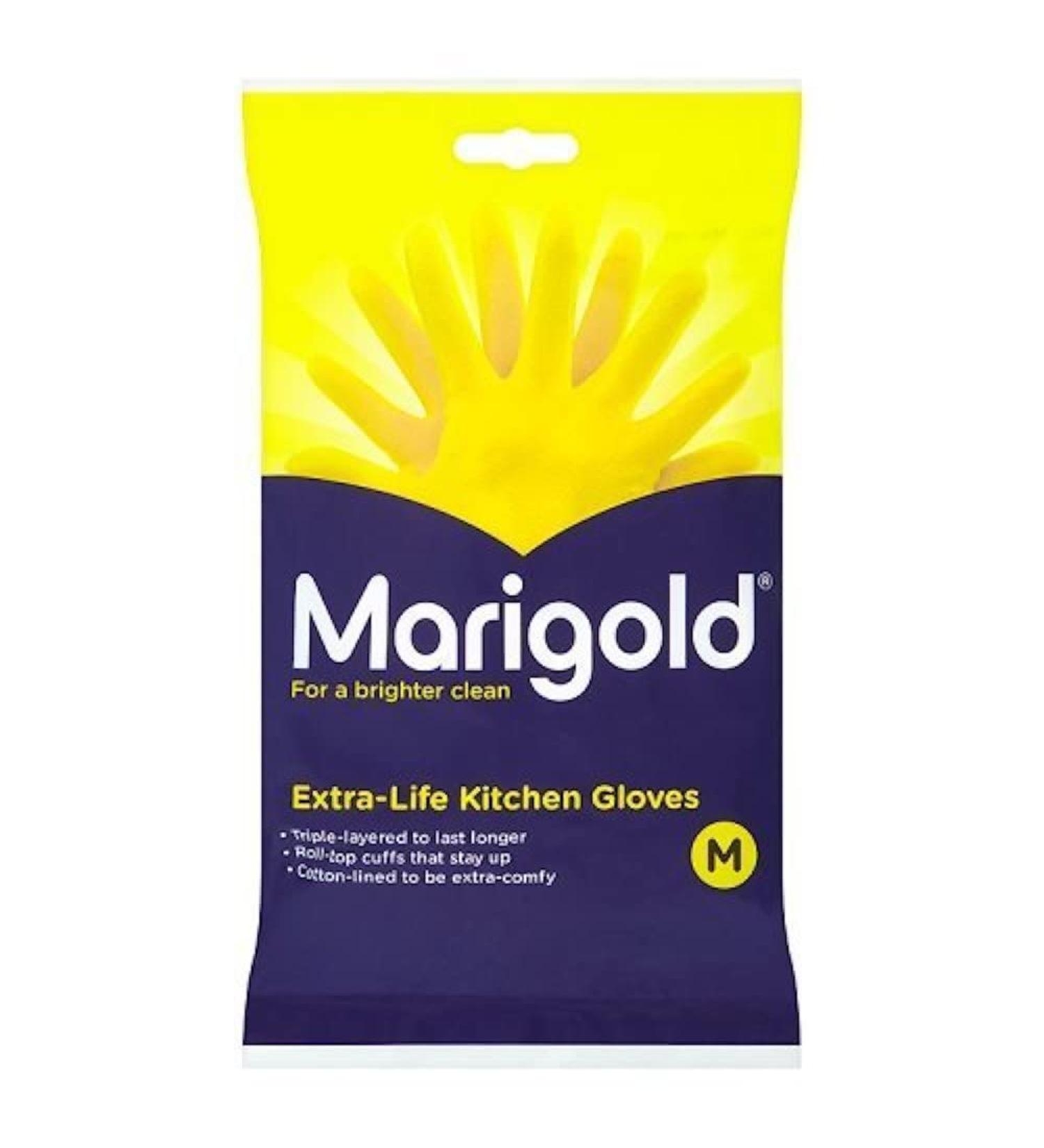 Marigold Rubber Kitchen Gloves - Yellow, Unisex, Pack of 1 - Buy Online on GoSupps.com