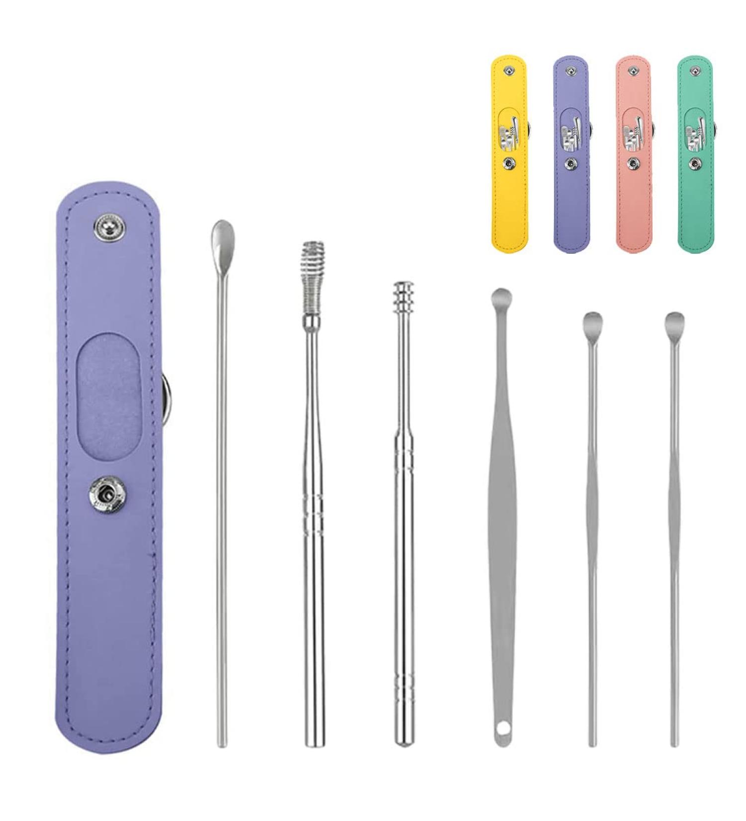 2023 Ear Cleaning Master - Stainless Steel Earwax Removal Kit (Purple) - Buy Online on GoSupps.com