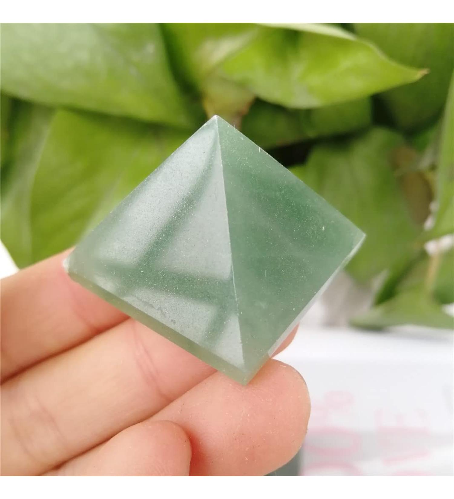 30-35mm Natural Green Quartz Crystal Pyramid Stones Reiki Gifts - Buy Online on GoSupps.com