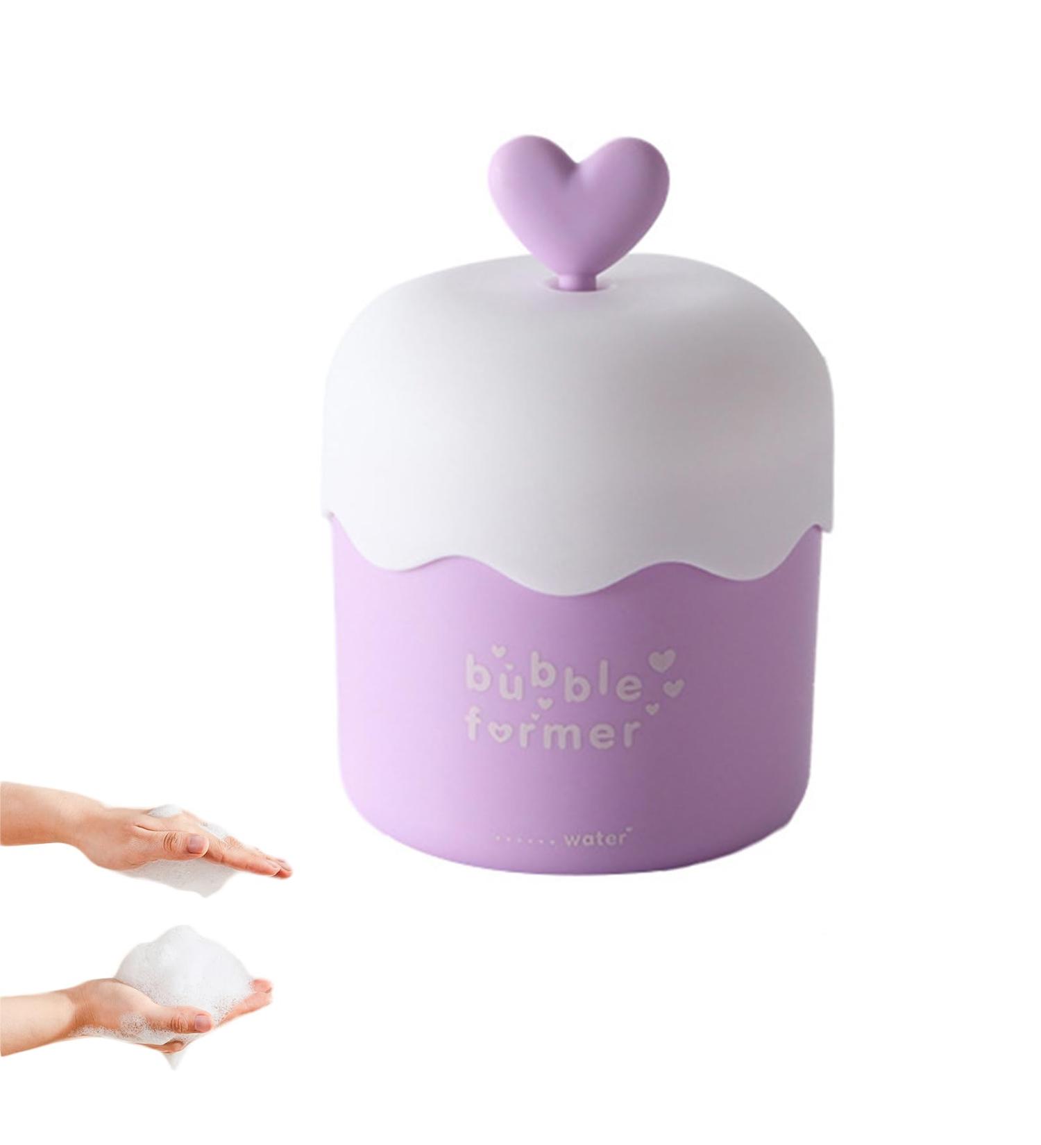 Portable Plastic Facial Cleanser Foamer Cup Travel Skin Care Foam Maker for Rich Lather (Purple) | Shop Now - Buy Online on GoSupps.com