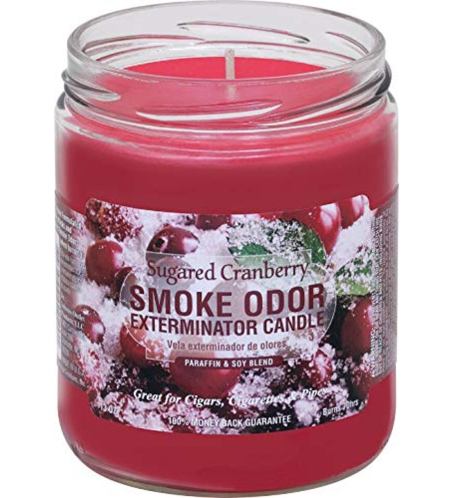 Smoke Odor Exterminator 13oz Jar Candles (Sugared Cranberry 2)