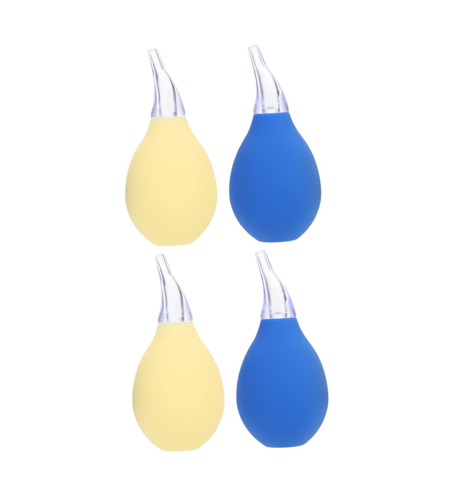 Healeved 4pcs Nasal Aspirator Nose Sucker Straw Cleaner for Babies - Manual Nose Mucus Cleaner & Bulb Syringe Sucker - Buy Online on GoSupps.com
