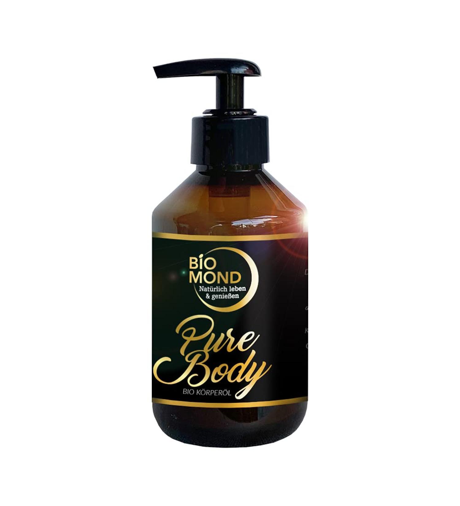 Organic Pure Body Oil - 100% Natural Skin Moisturizer - Skin Tightening & Care | Biomond 200ml - Buy Online on GoSupps.com