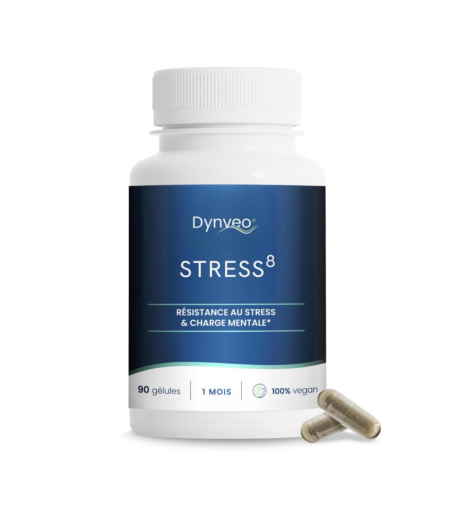 Stress Complex 8 Natural Active Ingredients for Stress and Emotional Balance 90 Capsules 100% Vegan No Additives Wellness and Serenity High Quality Dynveo - Buy Online on GoSupps.com