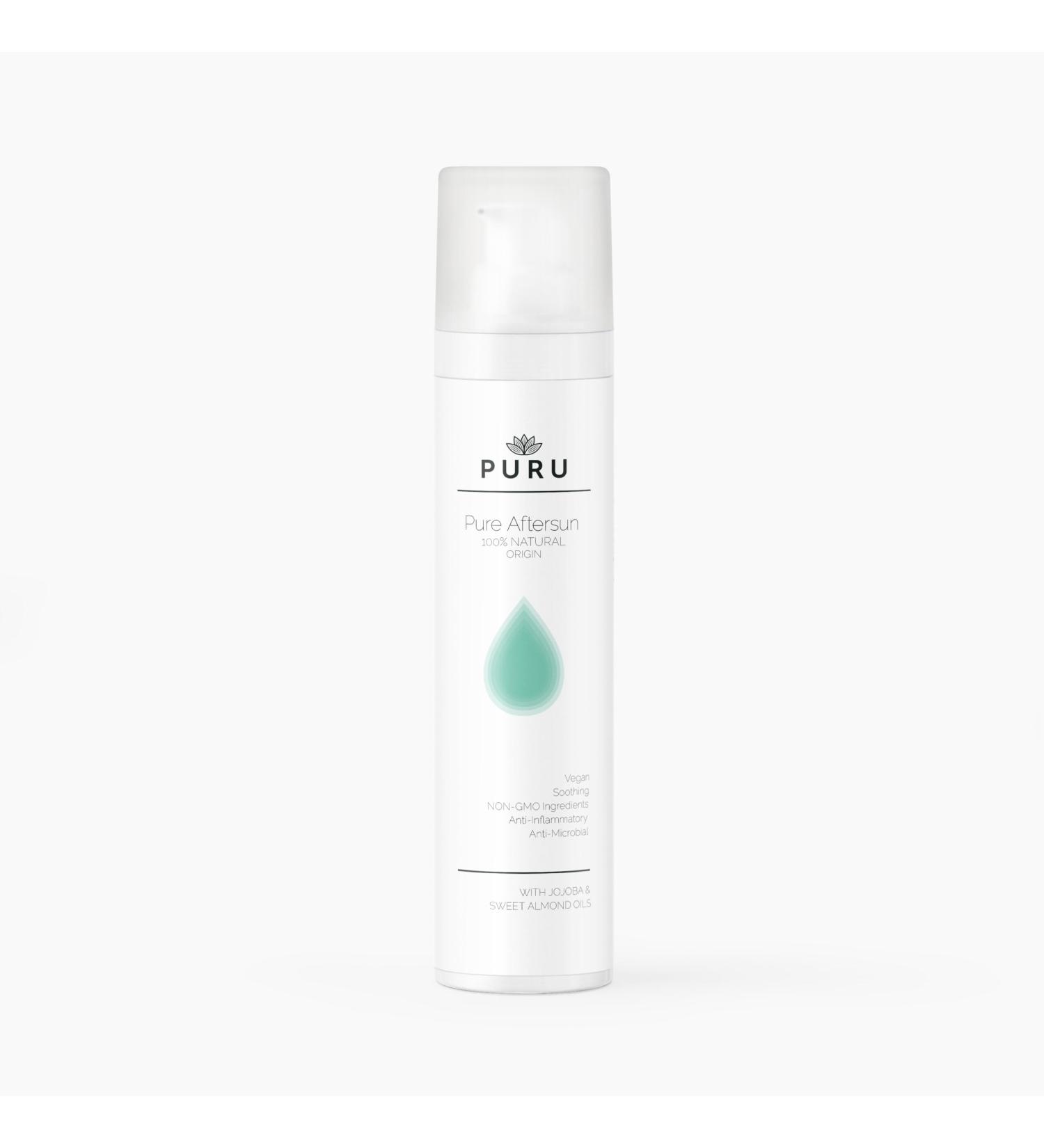 PURU | Pure Soothing After Sun Oil with Organic Jojoba Cucumber Seed & Sea Buckthorn Oils - Hydrating Healing Vegan and Certified Organic - Body & Face | 100ml - Buy Online on GoSupps.com