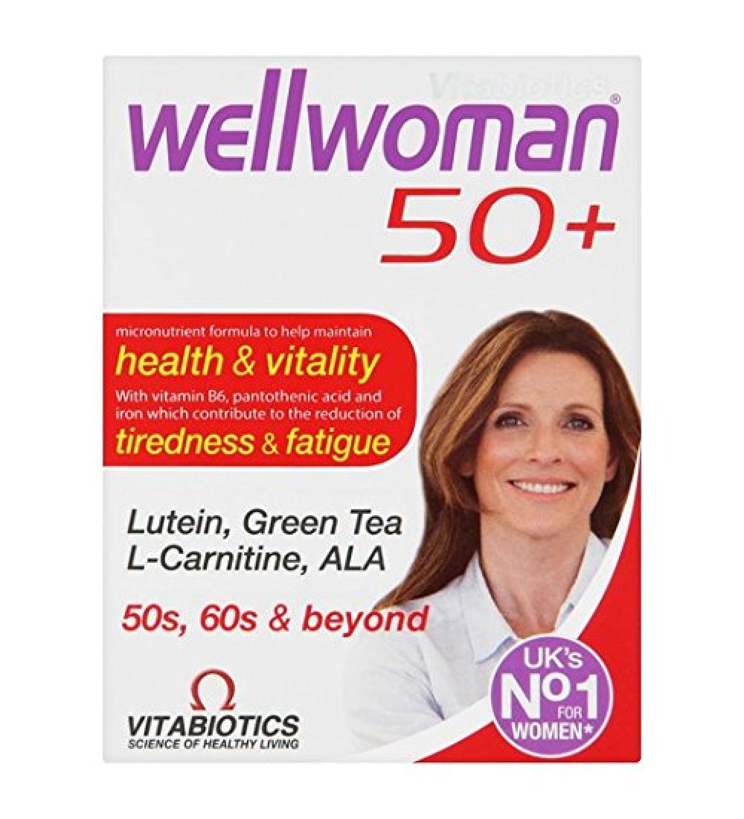 Wellwoman Vitabiotics nutritional supplements 50 + 30 per package