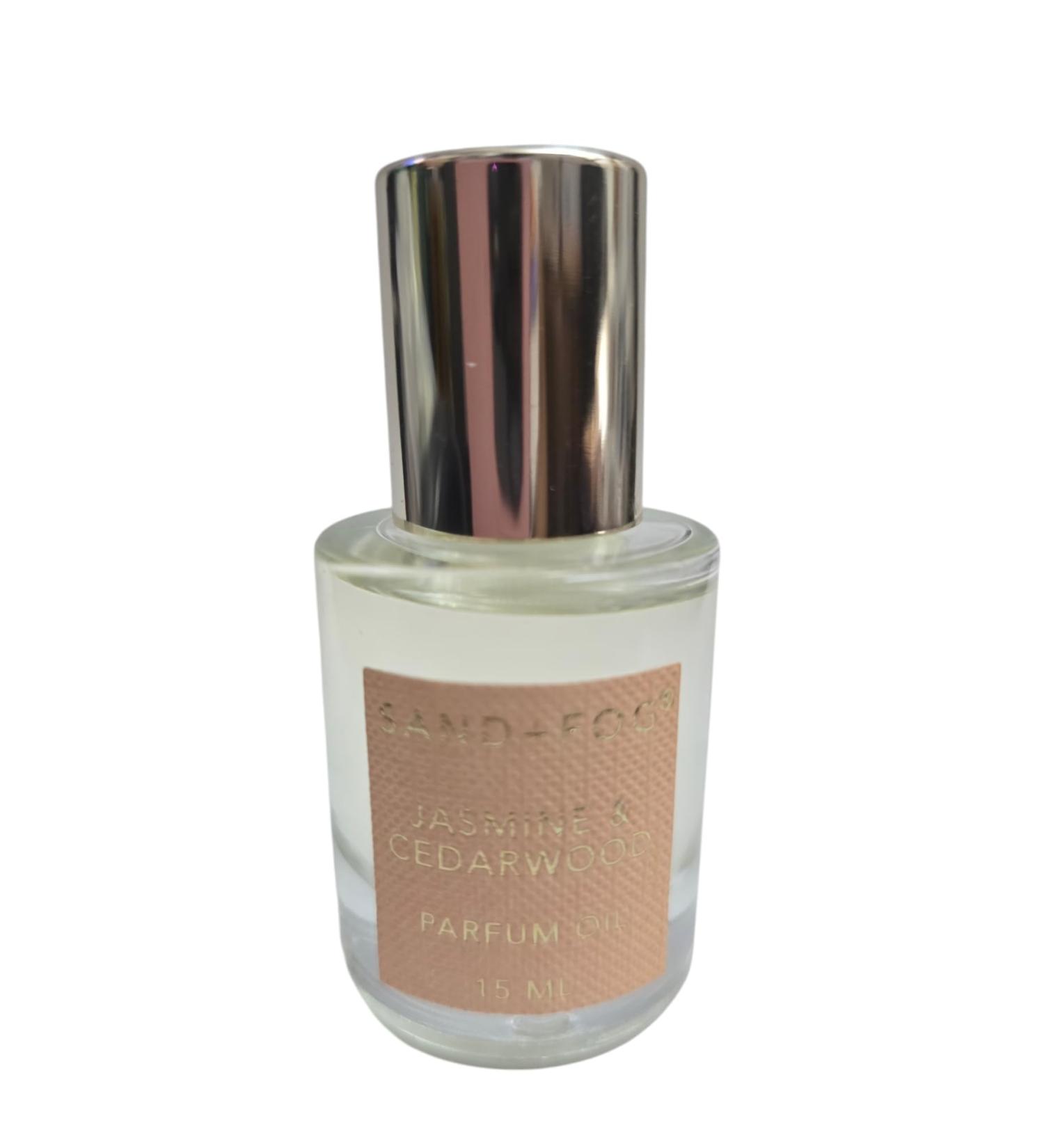 Sand and Fog Jasmine Cedarwood Rollerball Eau De Parfum Layering Oil Saffron Lemon Pine Cedarwood 15 ML Unboxed