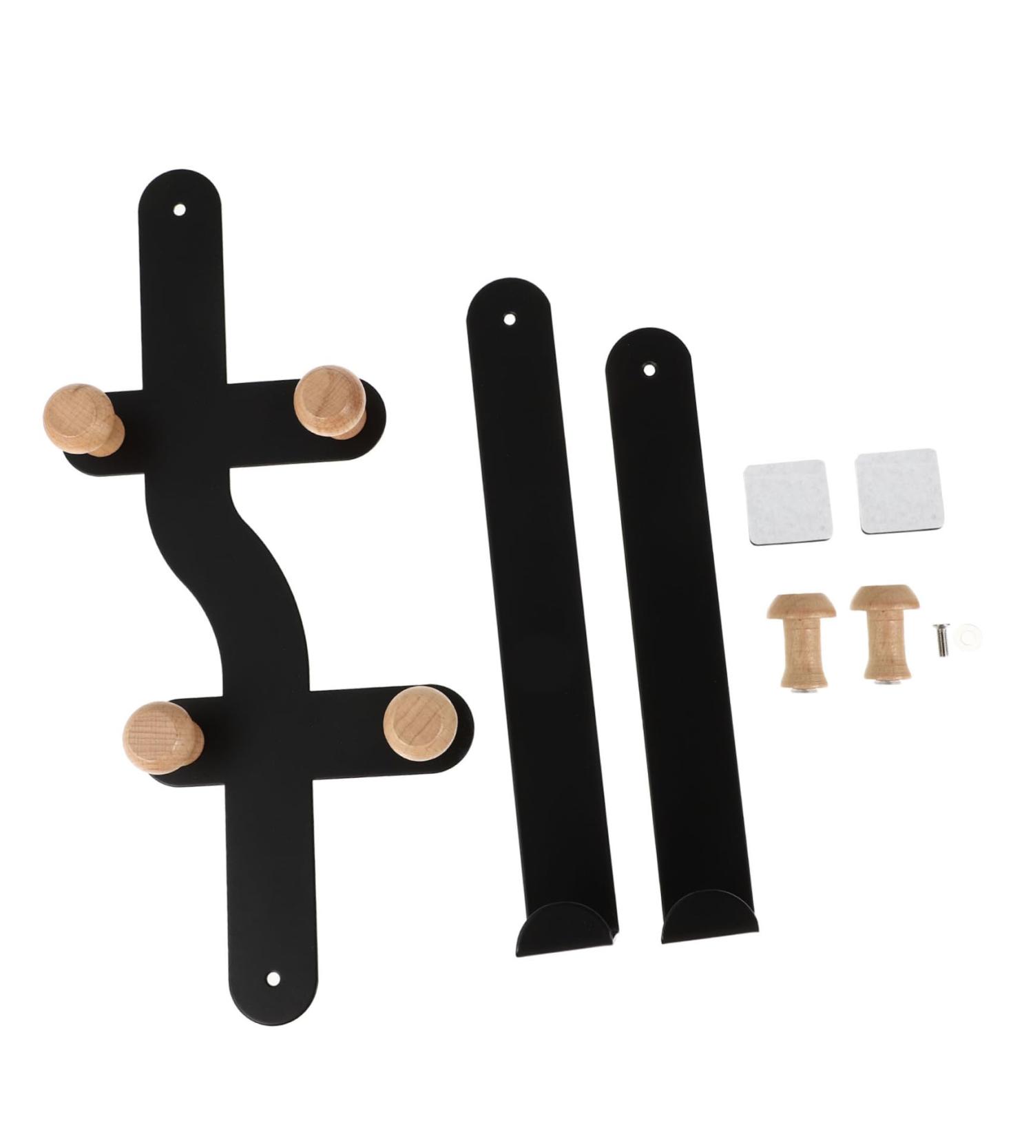 GLEAVI 6 Door Hook Metal Storage Rack Over The Door Towel Rack Over The Door Clothes Hanger Hangers Porch 30X23CM Black - Buy Online on GoSupps.com